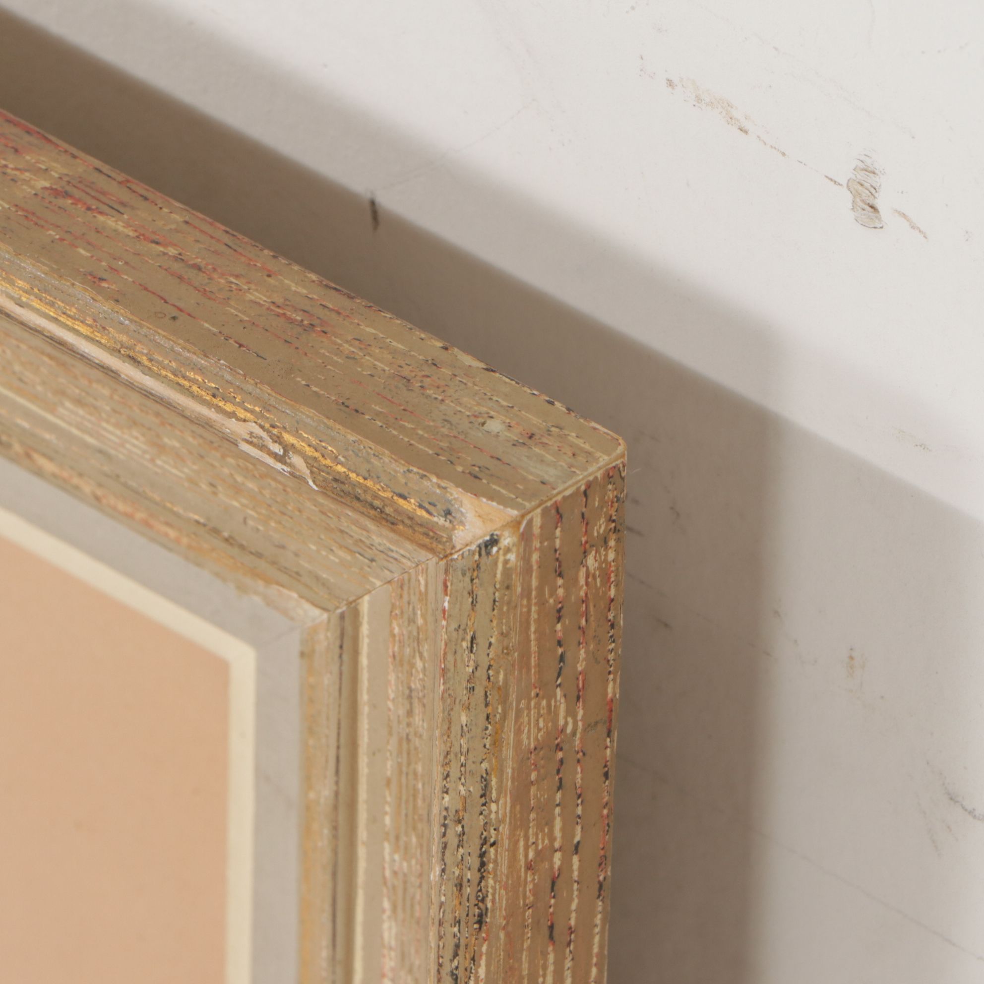 Oil Pastel Portrait Drawing of Seated Boxer Dog, 1971