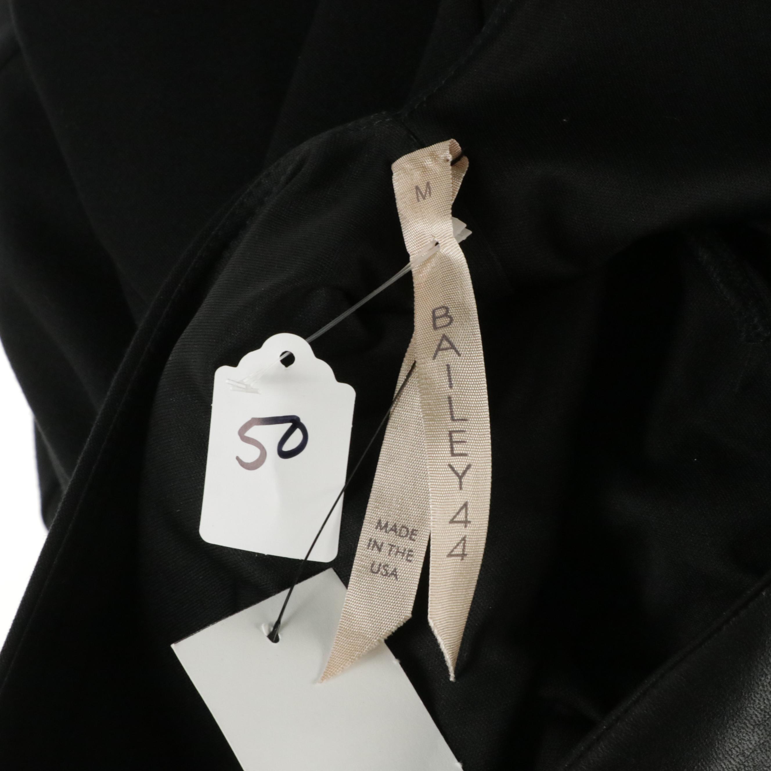 Caballero "Honey on Miami" Floral Silk Wrap Dress, Bailey 44 VNeck Leather Dress