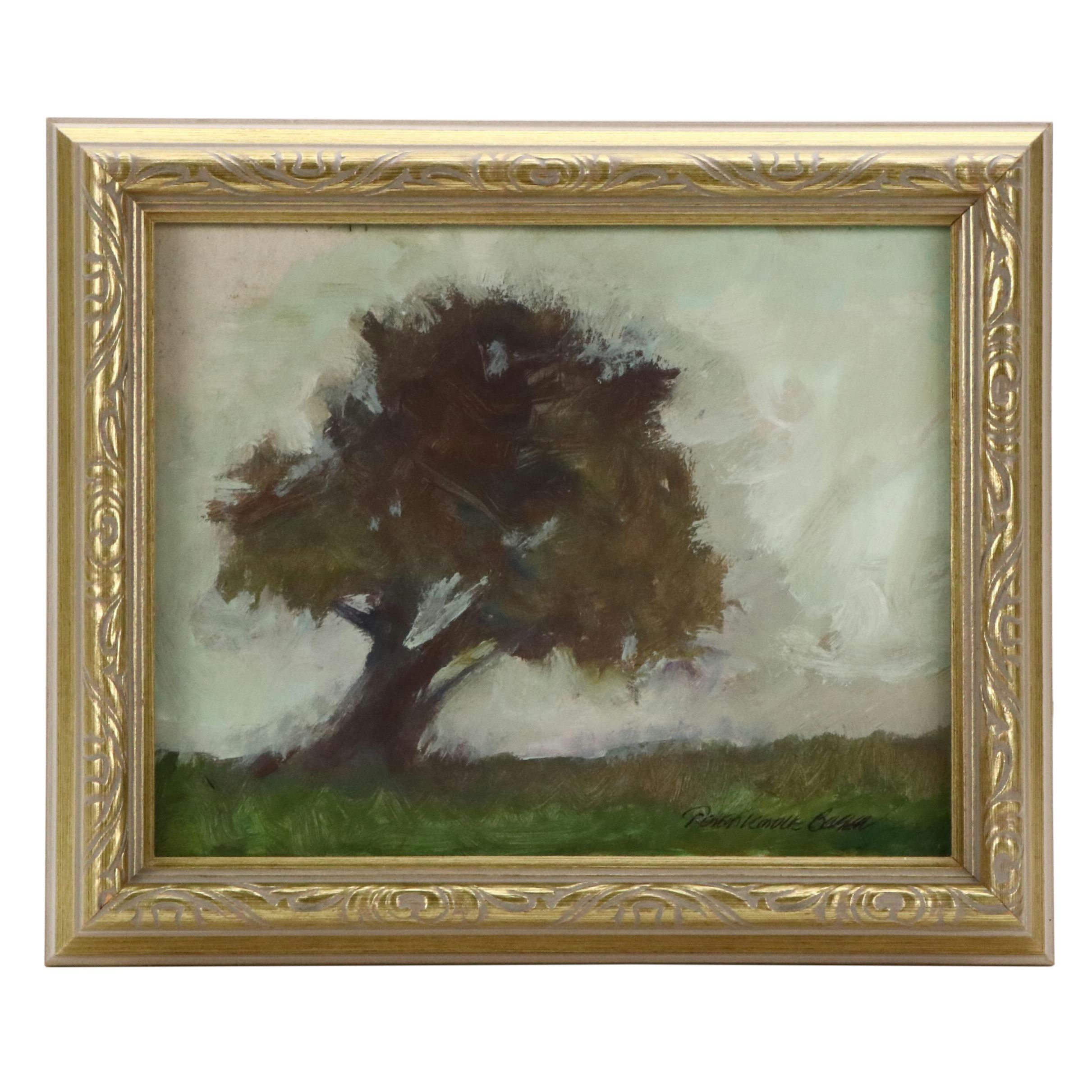 Robert Riddle Baker Acrylic Painting "The Shade Provider," 2024