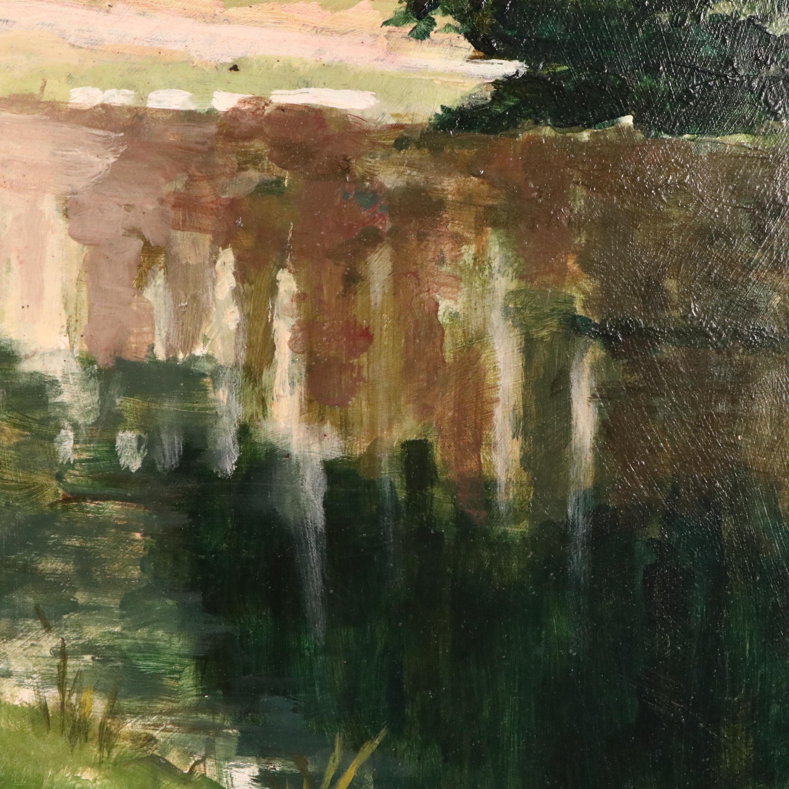 David Klocke Oil Painting "By the Water," 2004