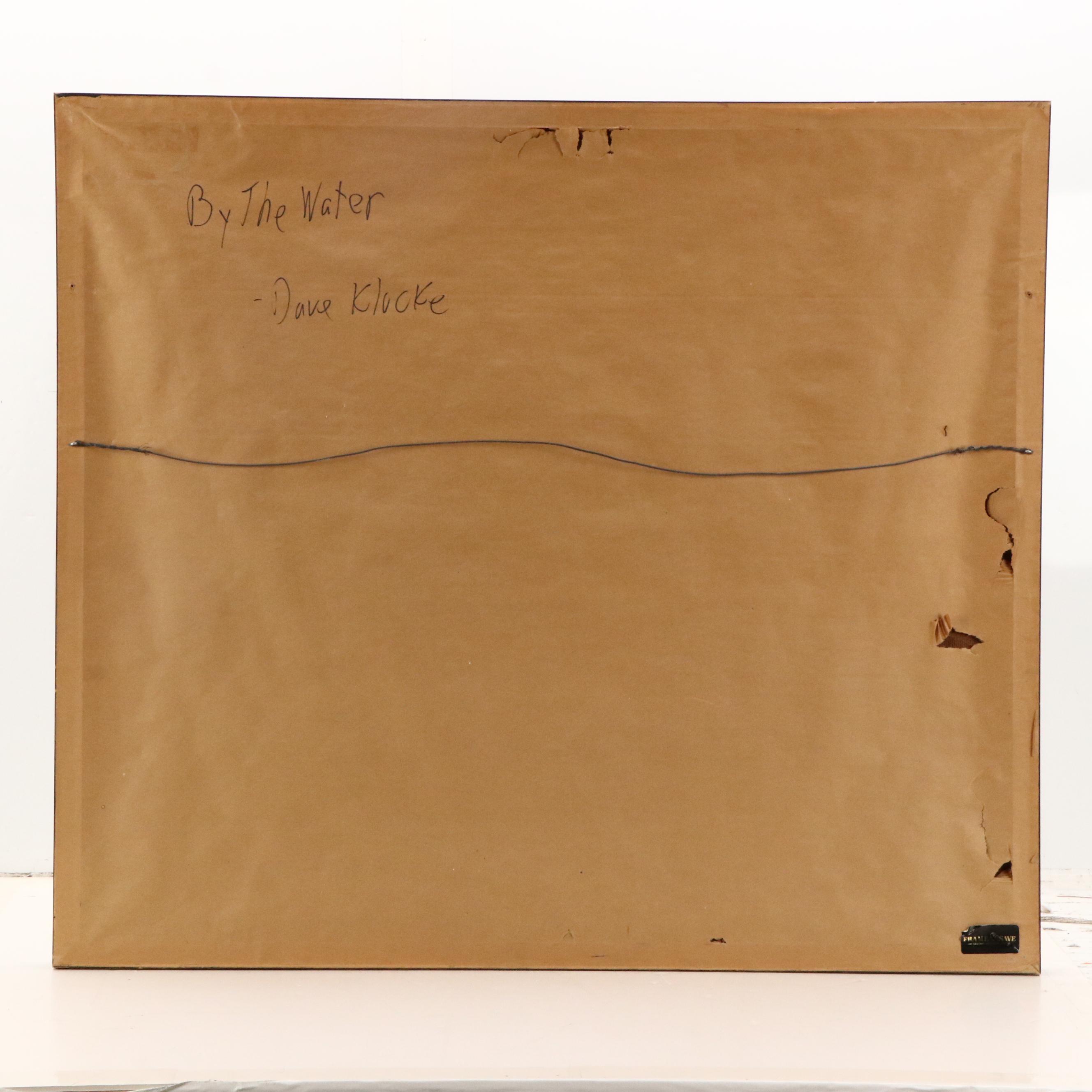 David Klocke Oil Painting "By the Water," 2004