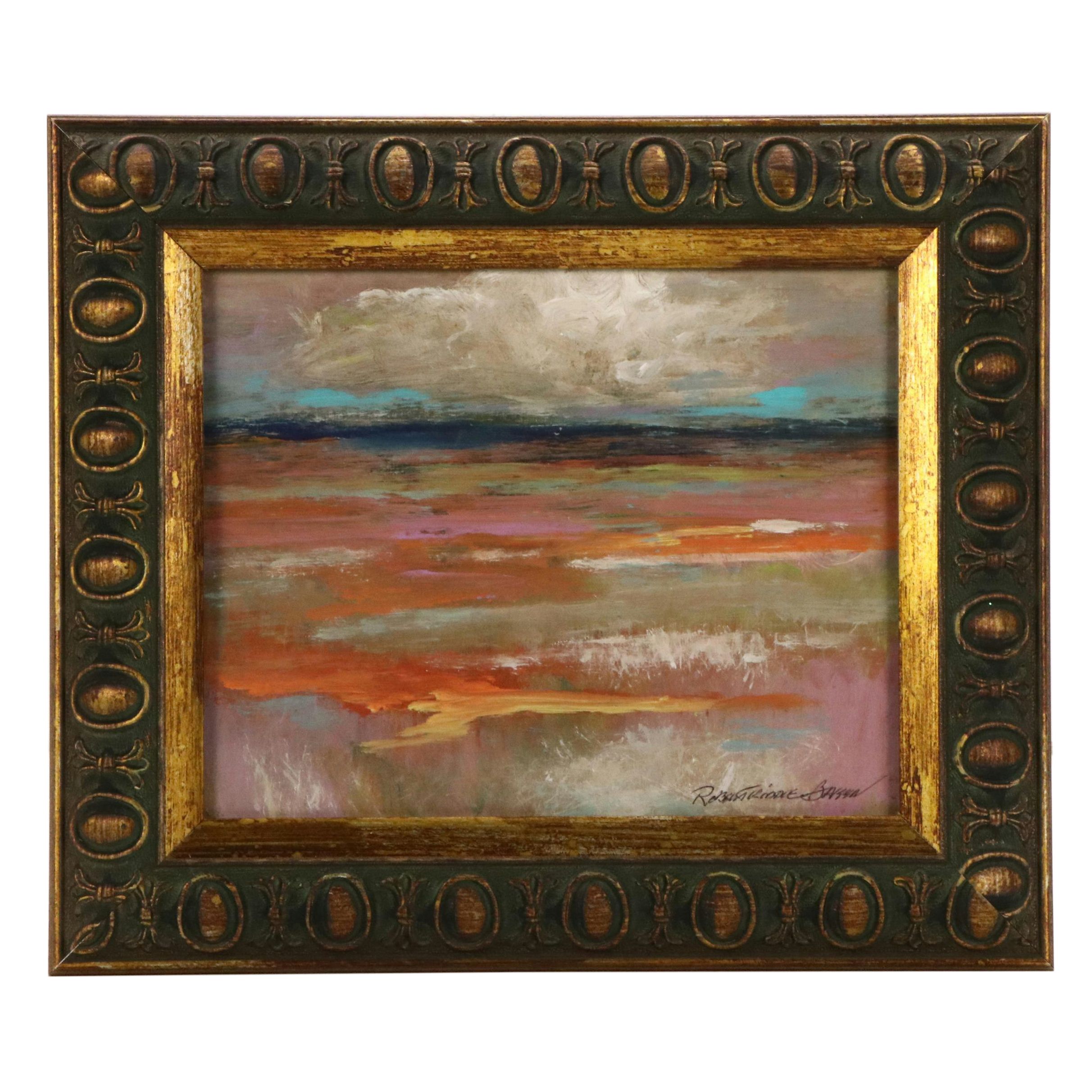 Robert Riddle Baker Acrylic Painting "Color of the Harvest," 2024