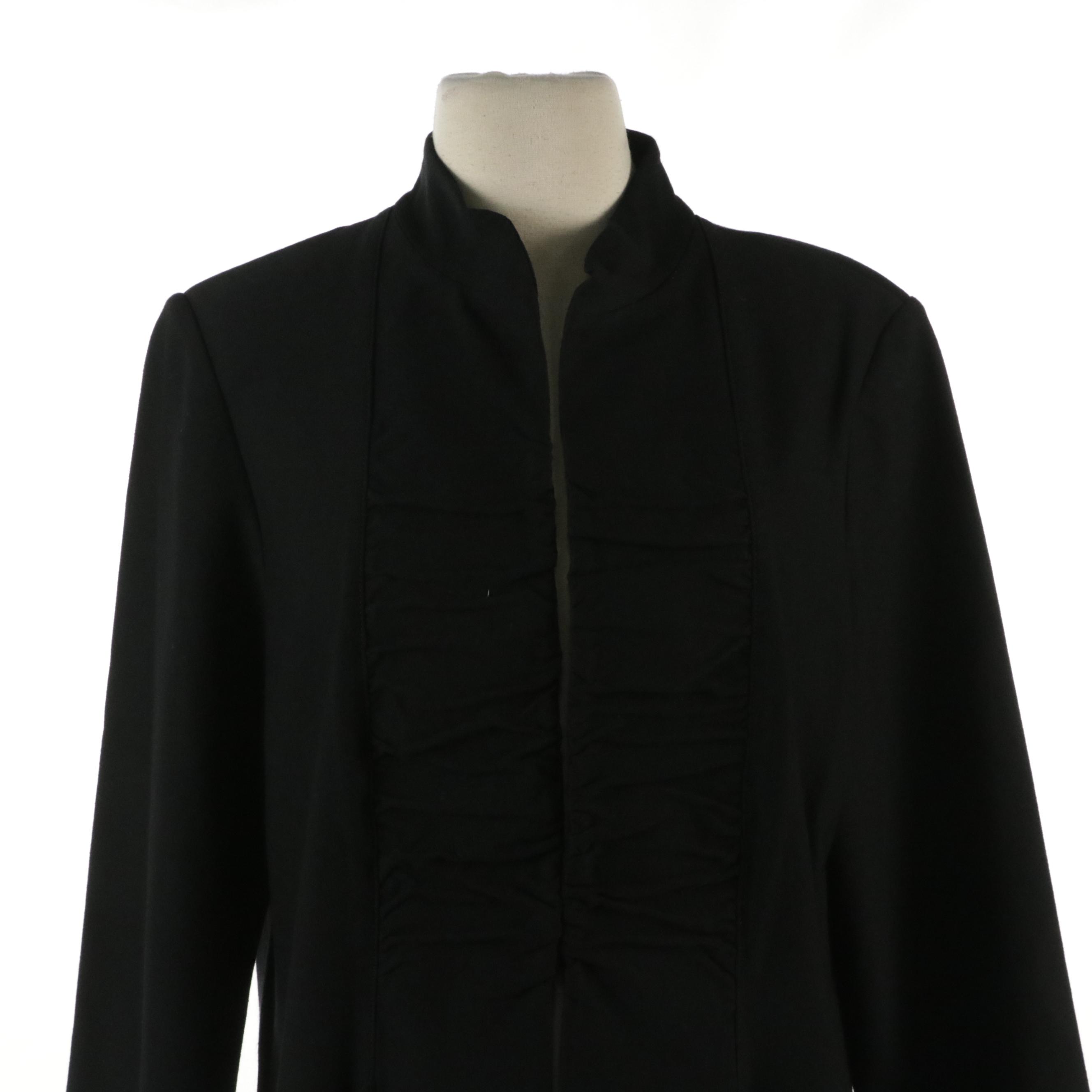 Ming Wang Knitwear Jackets in Black Rayon Blend and Red/Black Acrylic Blend