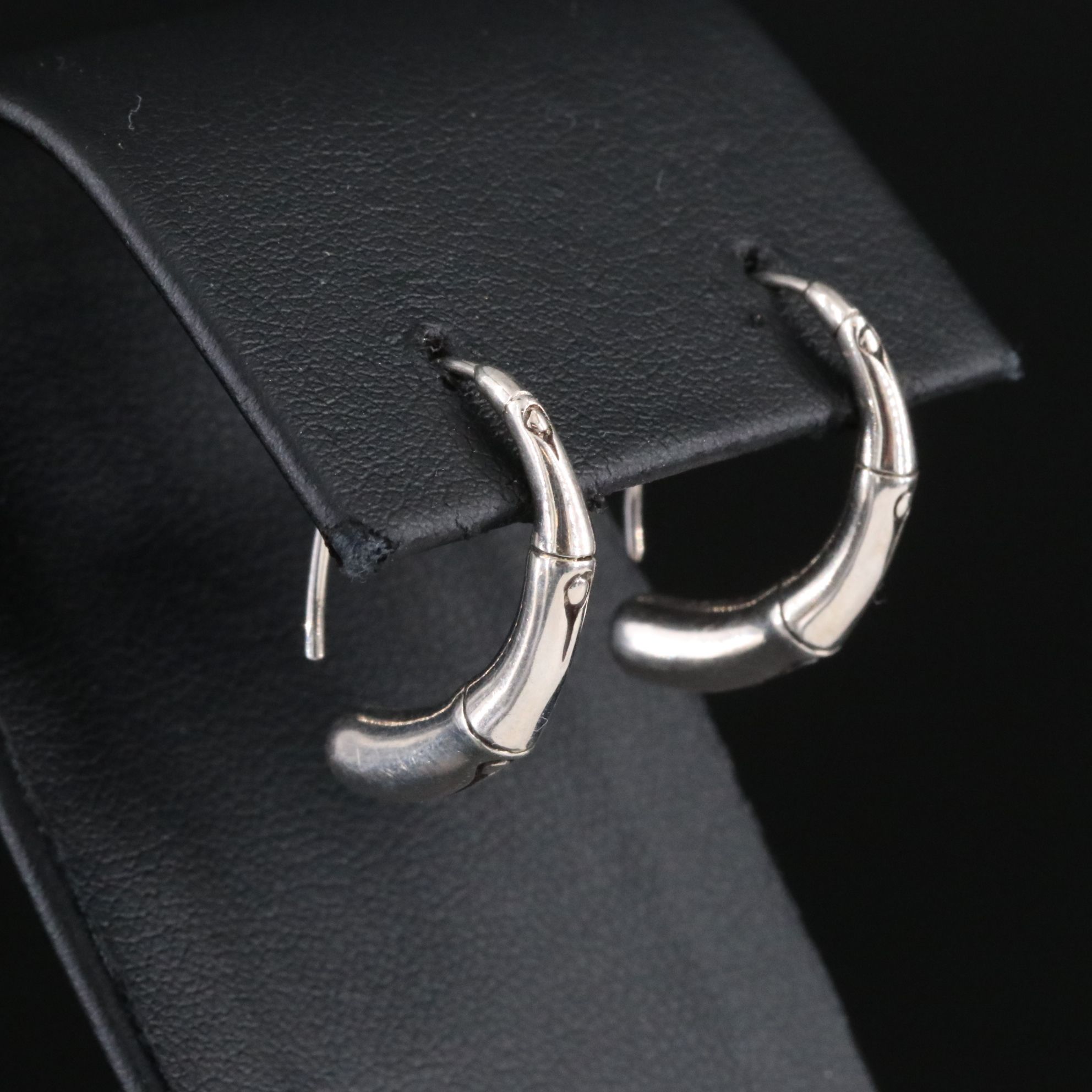 John Hardy Bamboo Sterling Hoop Earrings