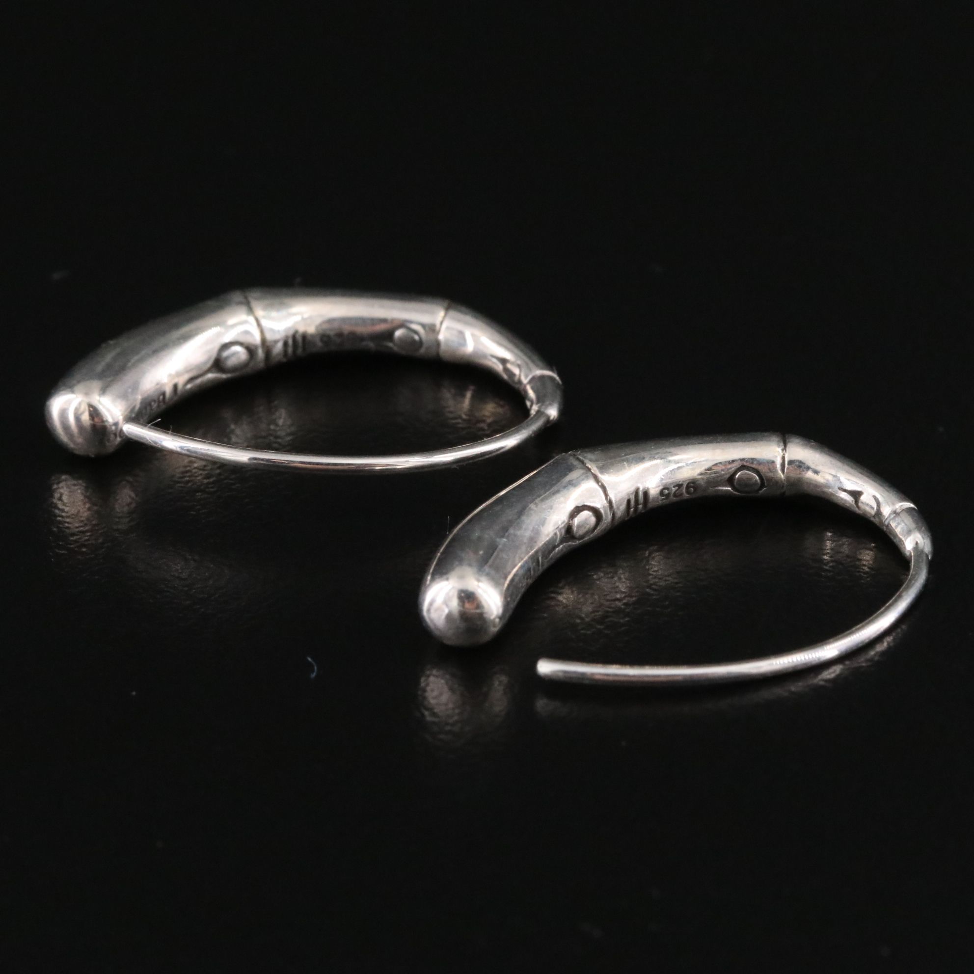 John Hardy Bamboo Sterling Hoop Earrings
