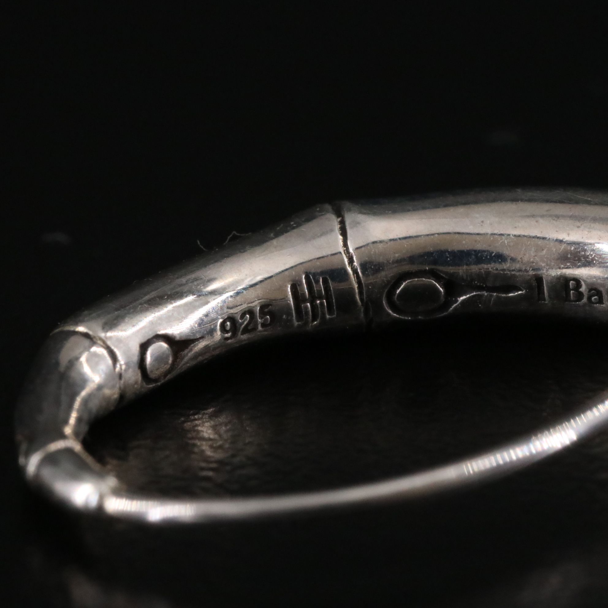 John Hardy Bamboo Sterling Hoop Earrings