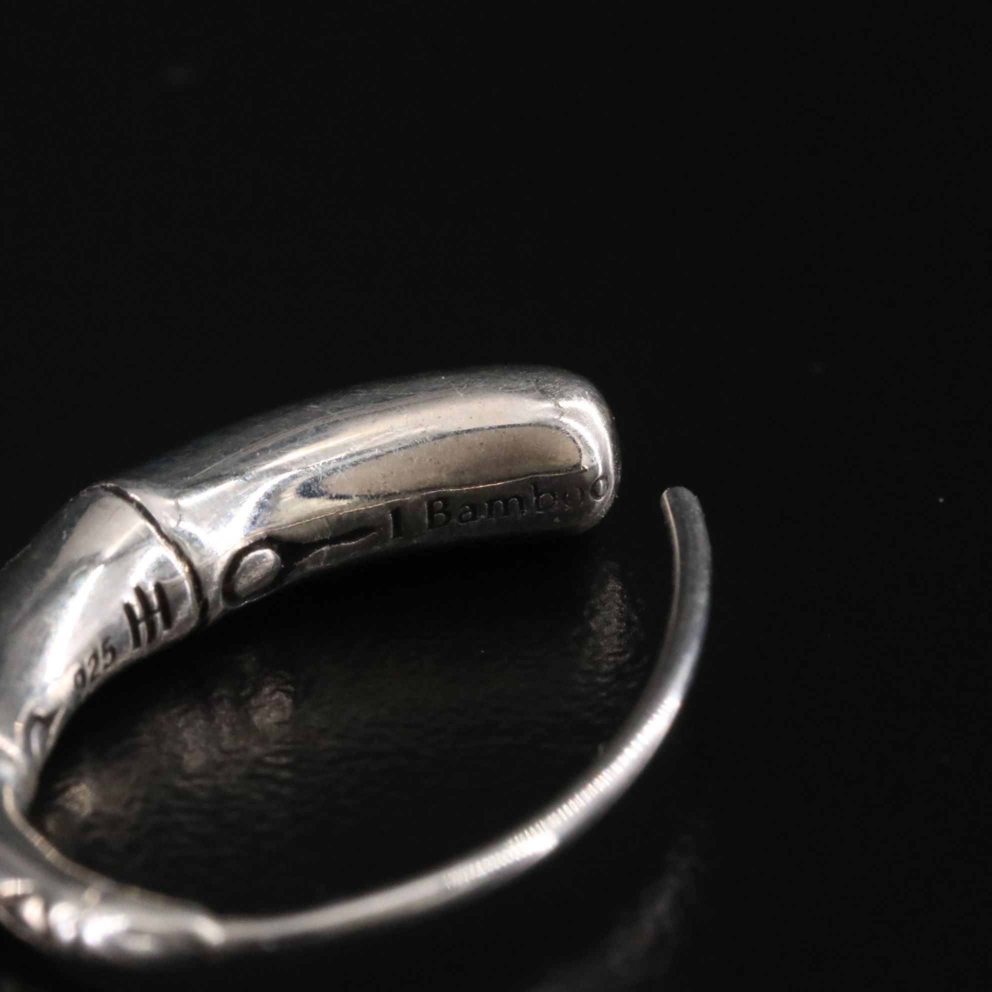 John Hardy Bamboo Sterling Hoop Earrings