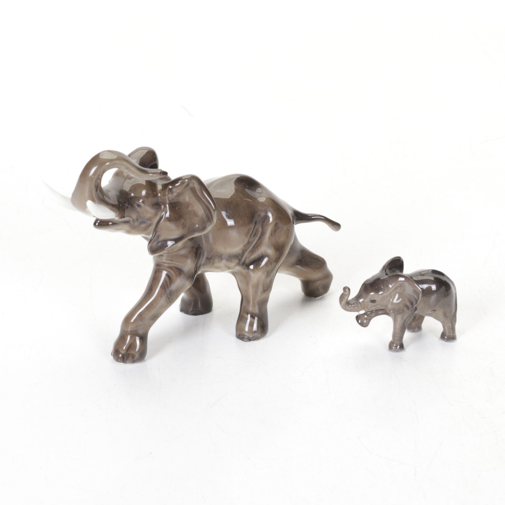 Elephant Figurines with LaVie, RSL, and More