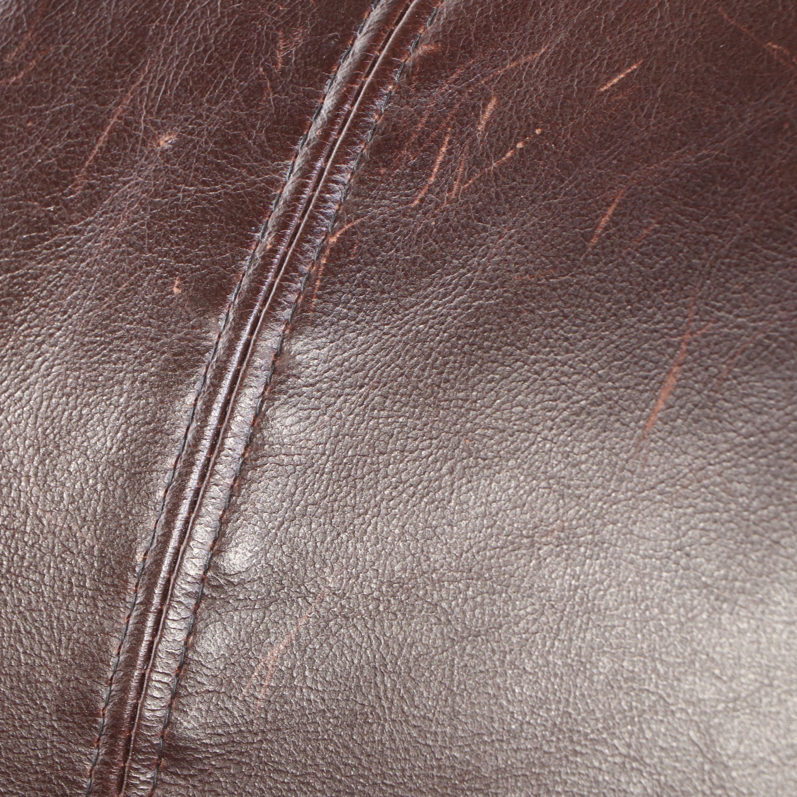 Arhaus Brown Leather Sectional