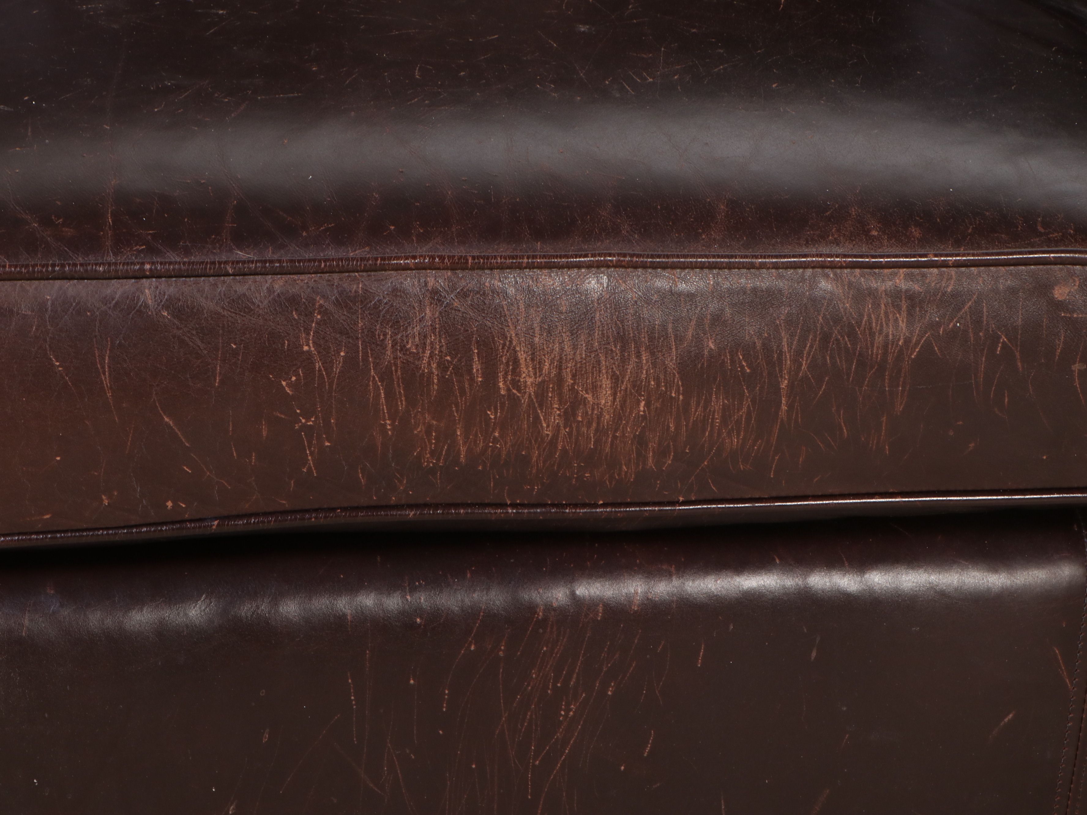 Arhaus Brown Leather Sectional