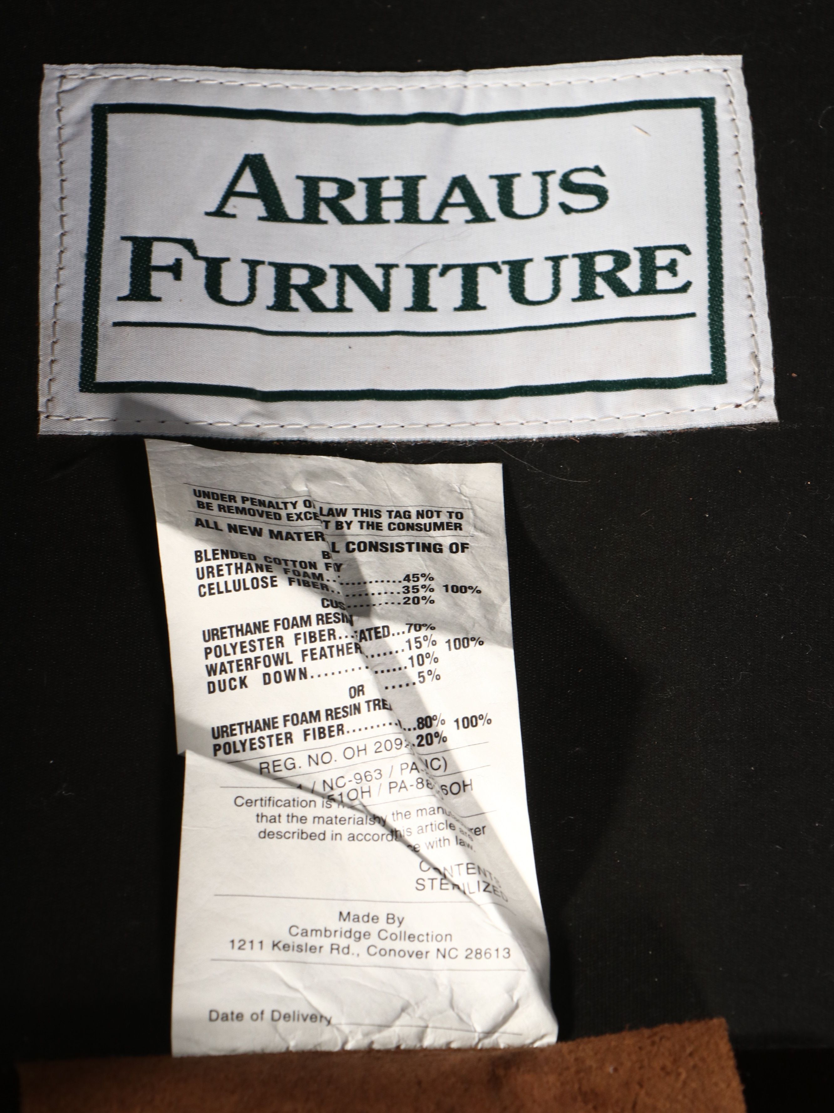 Arhaus Brown Leather Sectional