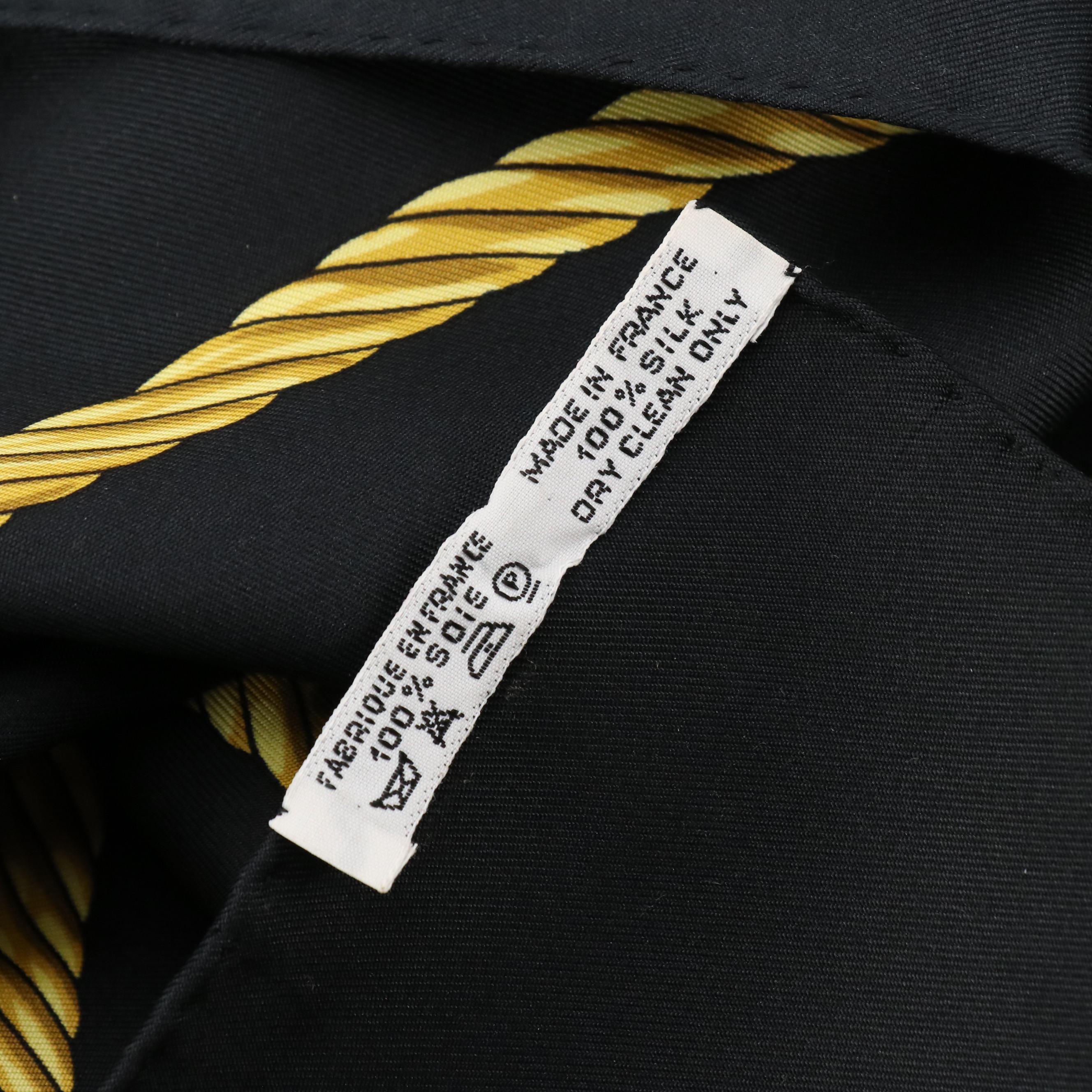 Hermès "Les Cavaliers d'Or" Scarf 90 in Silk Twill