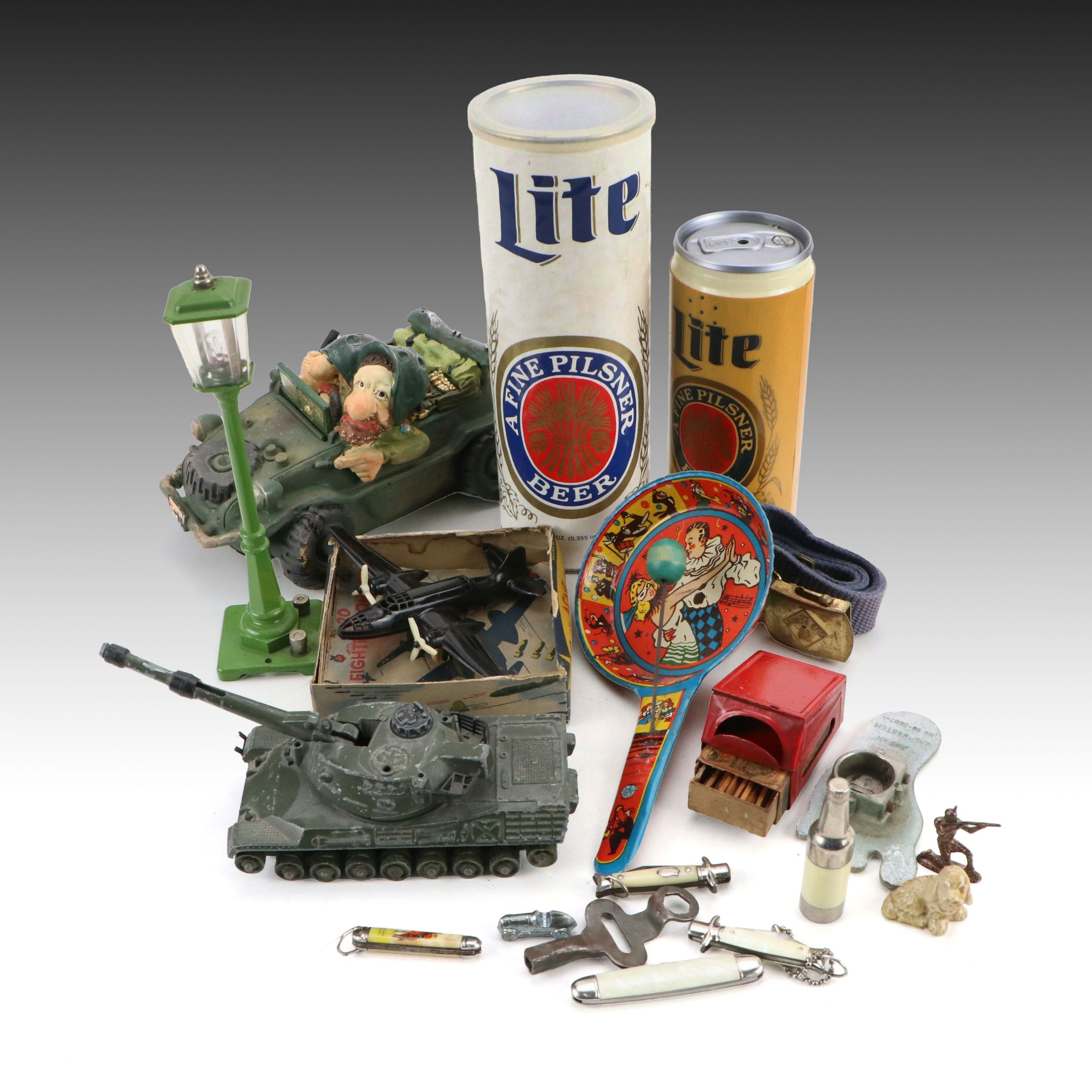 U.S. Metal Toy Co. "Click-Clak" Noise Maker with Vintage Toys and Collectibles