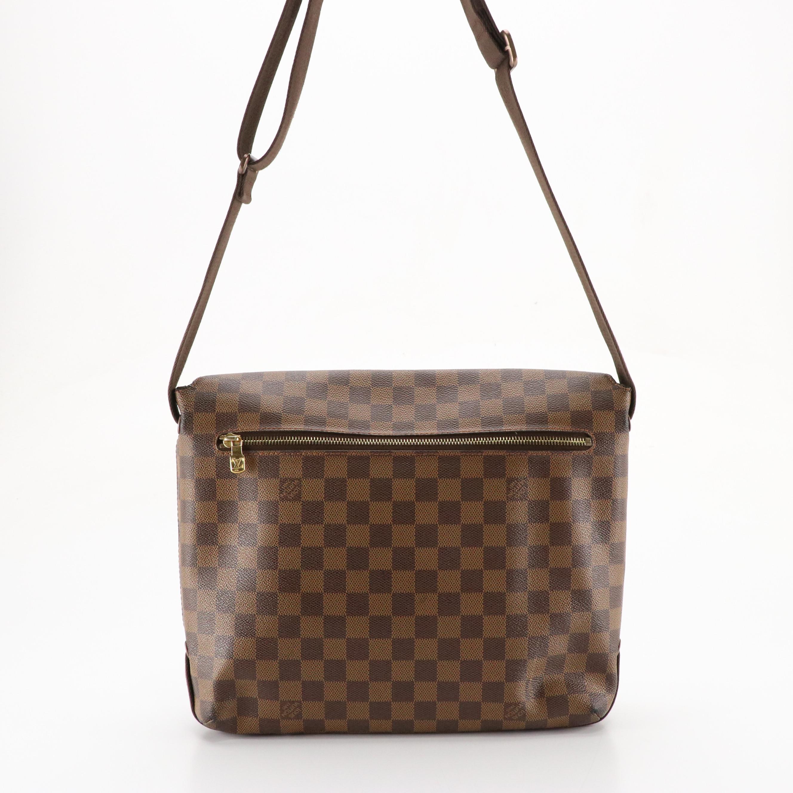 Louis Vuitton Brooklyn PM Crossbody Messenger Bag in Damier Ebene Canvas