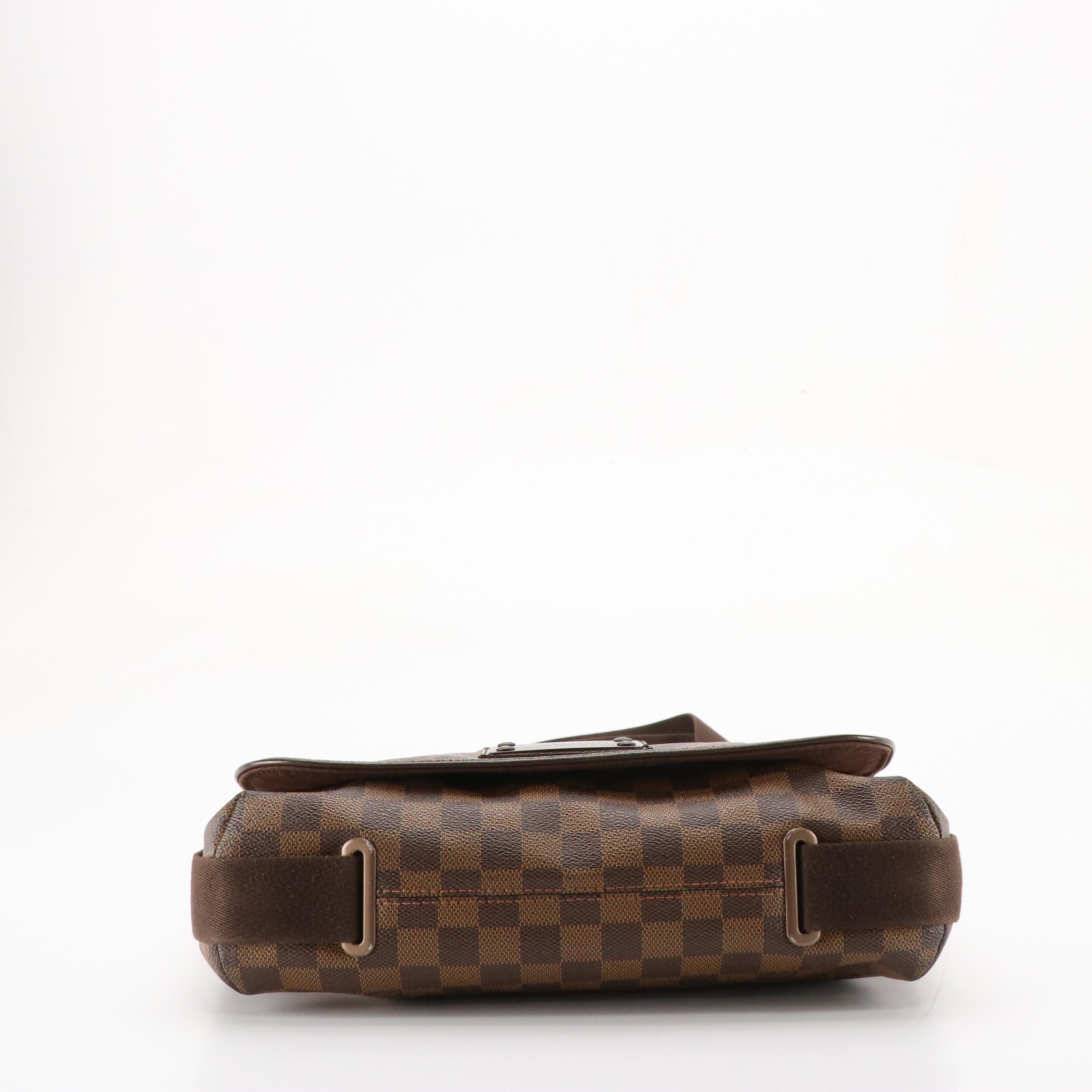 Louis Vuitton Brooklyn PM Crossbody Messenger Bag in Damier Ebene Canvas