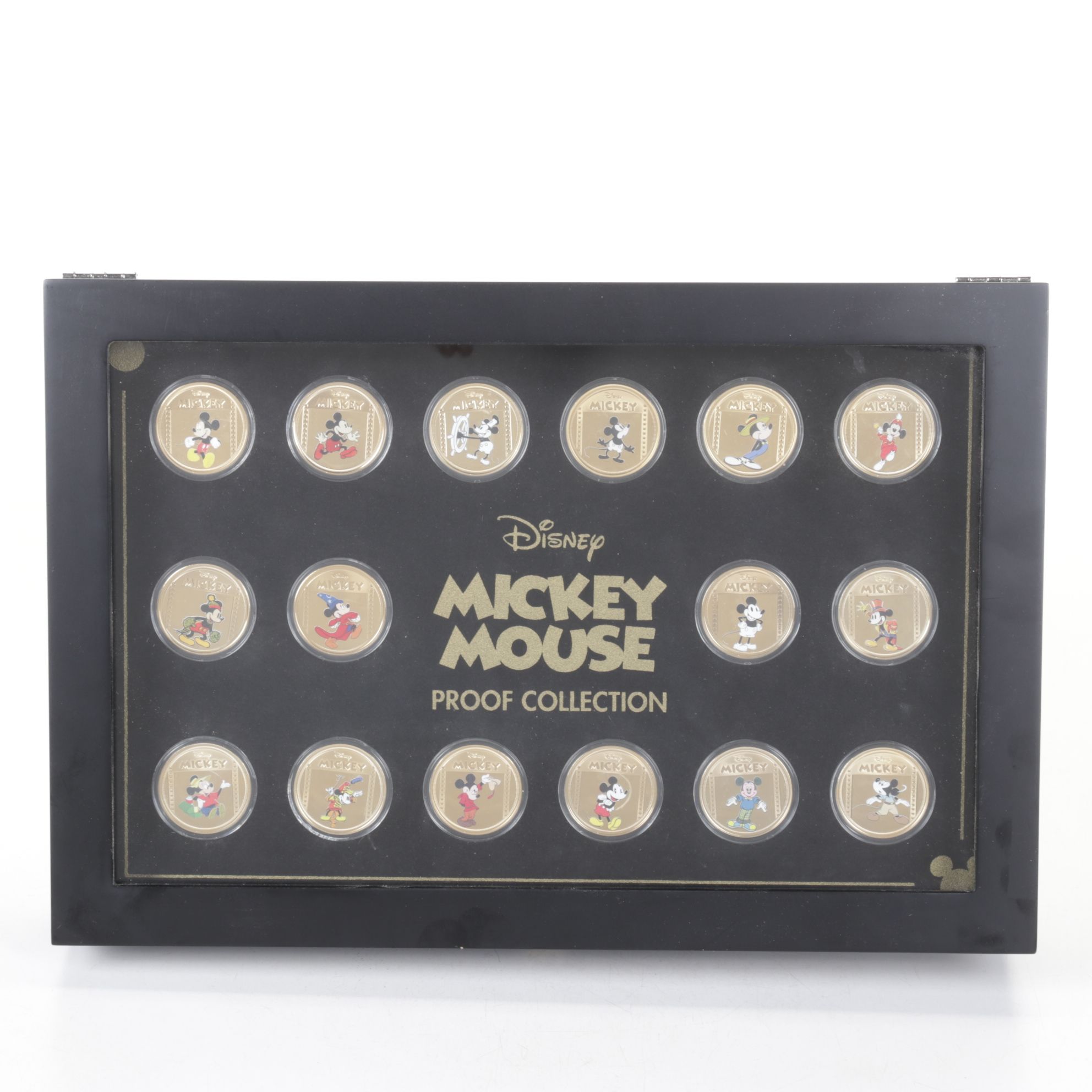 Mickey Mouse 24K Gold Plate Coin Proof Collection, 2018