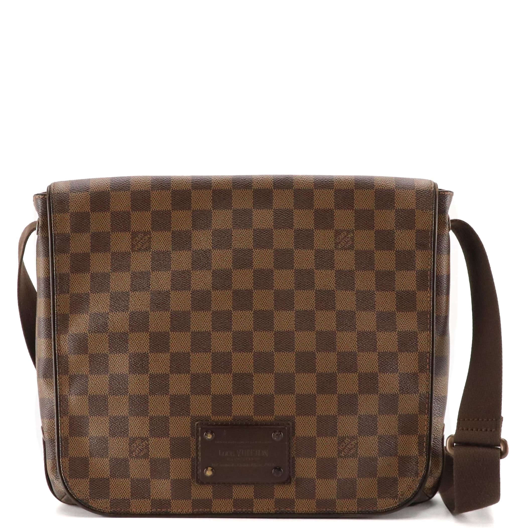 Louis Vuitton Brooklyn PM Crossbody Messenger Bag in Damier Ebene Canvas
