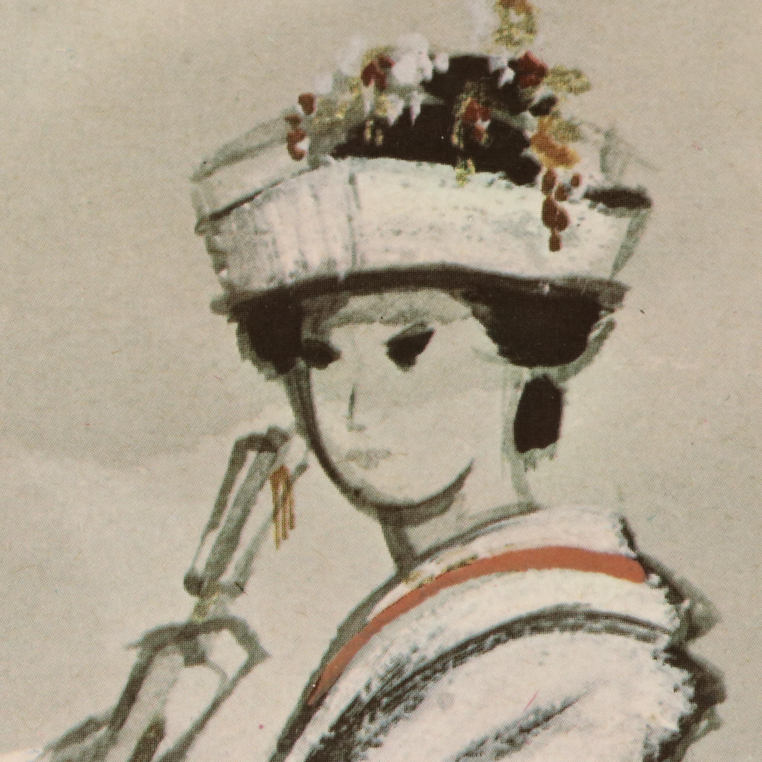 After Brian Jackson Offset Lithograph Costume Design for "The Mikado"