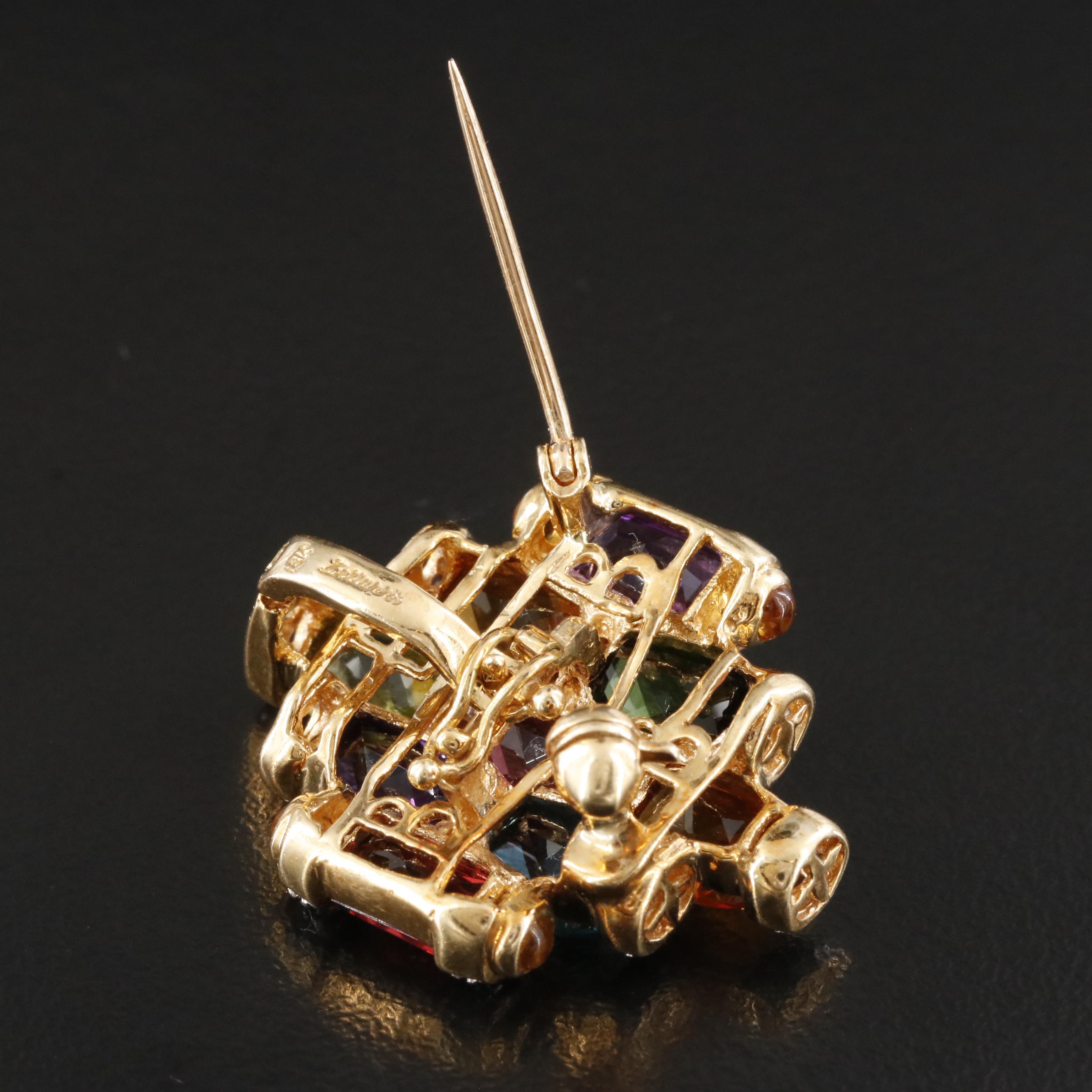 Bellarri 18K Gemstone and Diamond Enhancer Pendant Converter