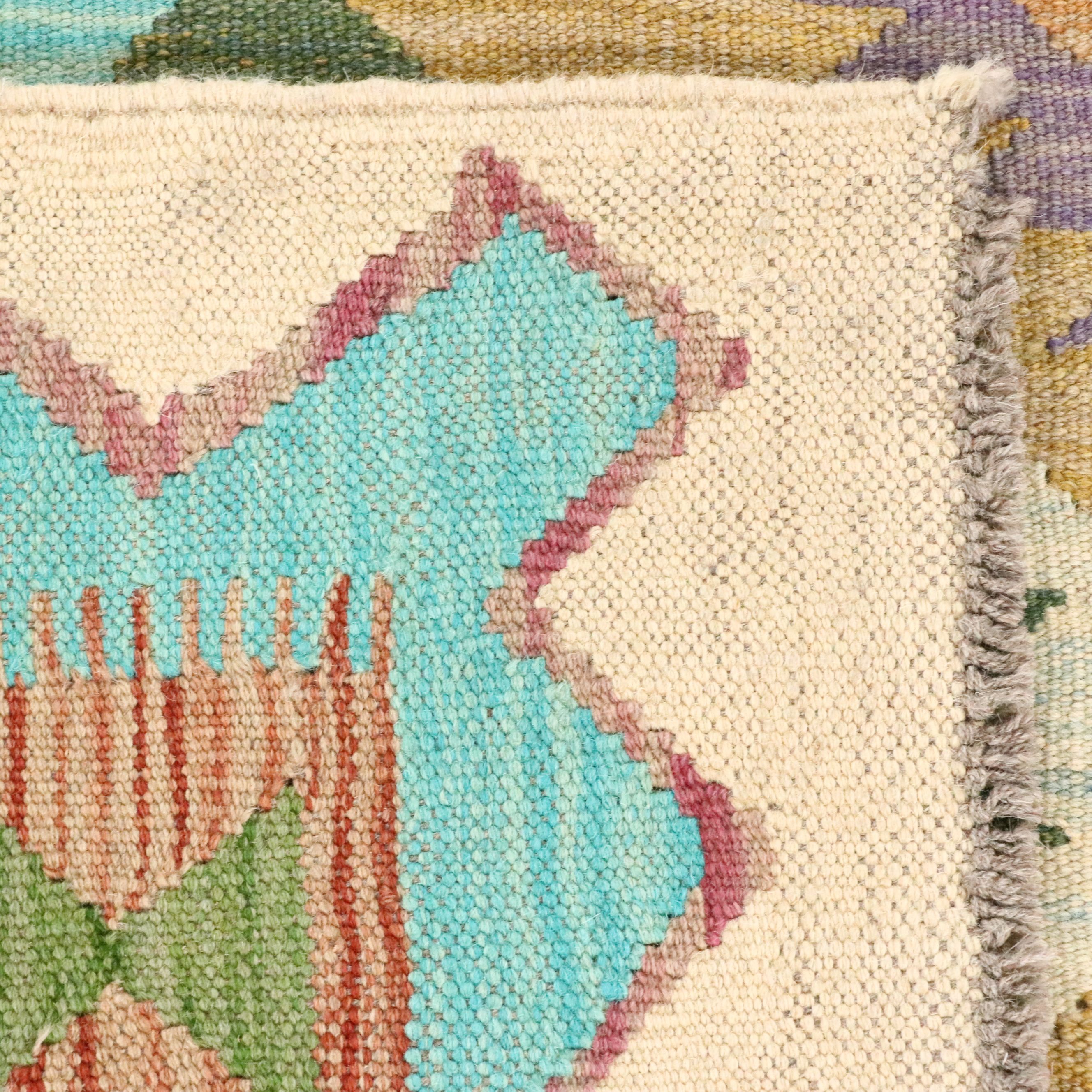 5'1 x 7'9 Handwoven Pakistani Kilim Area Rug