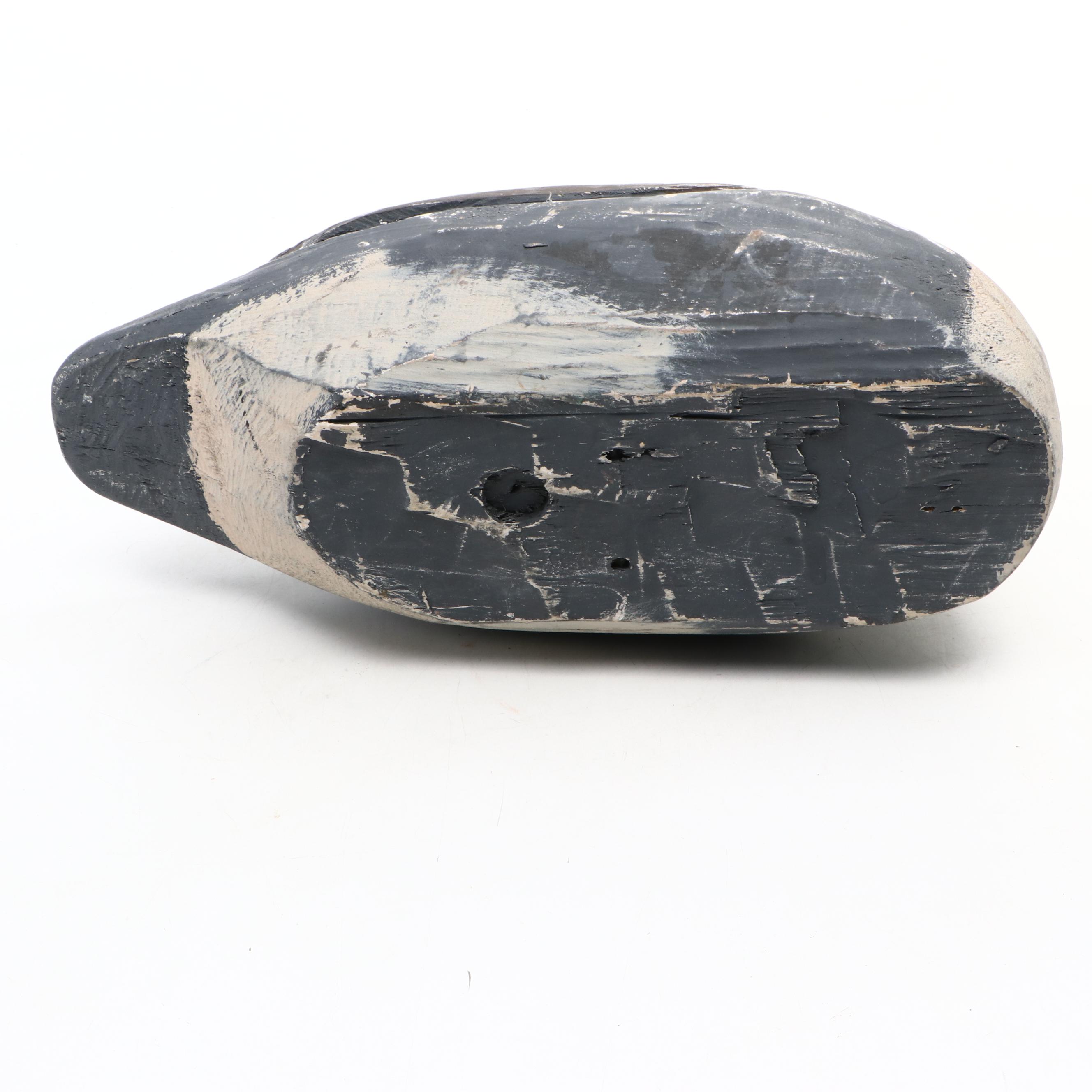 Folk Art Hand-Painted Canada Goose Decoy