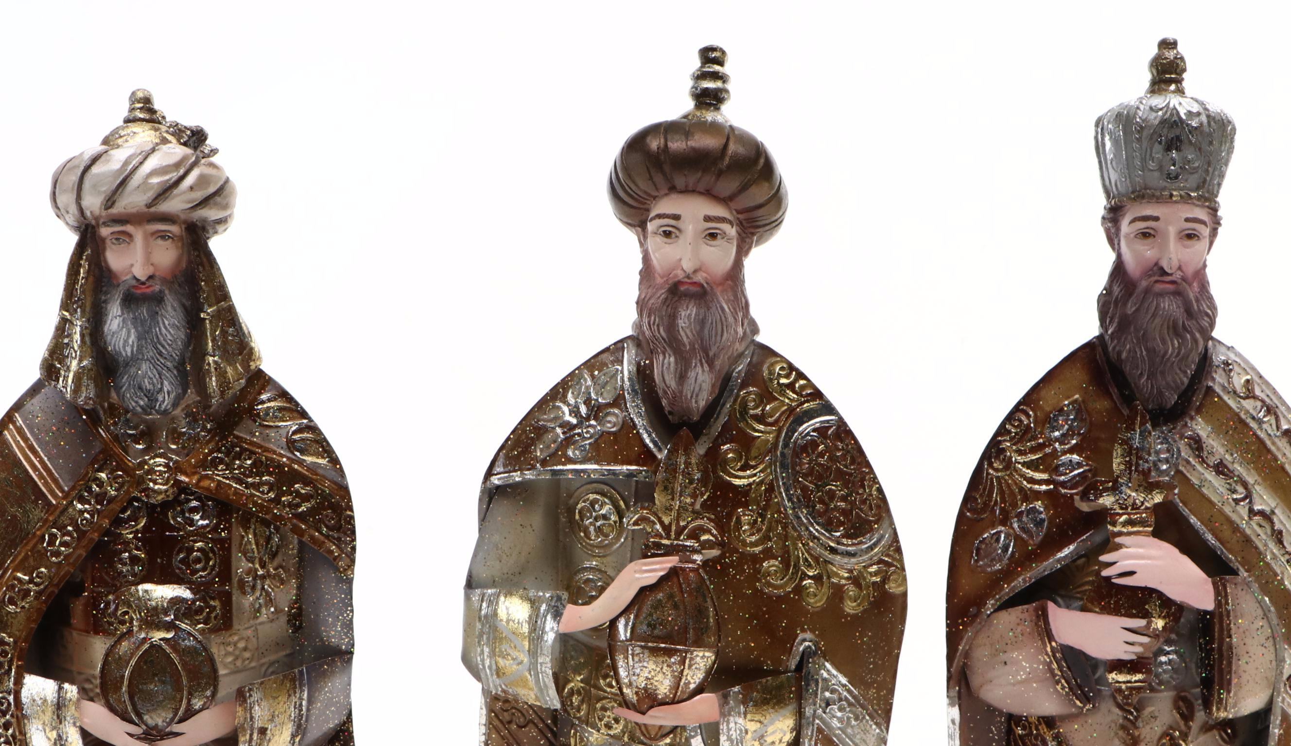 Gilt Sheet Metal Nativity Figures