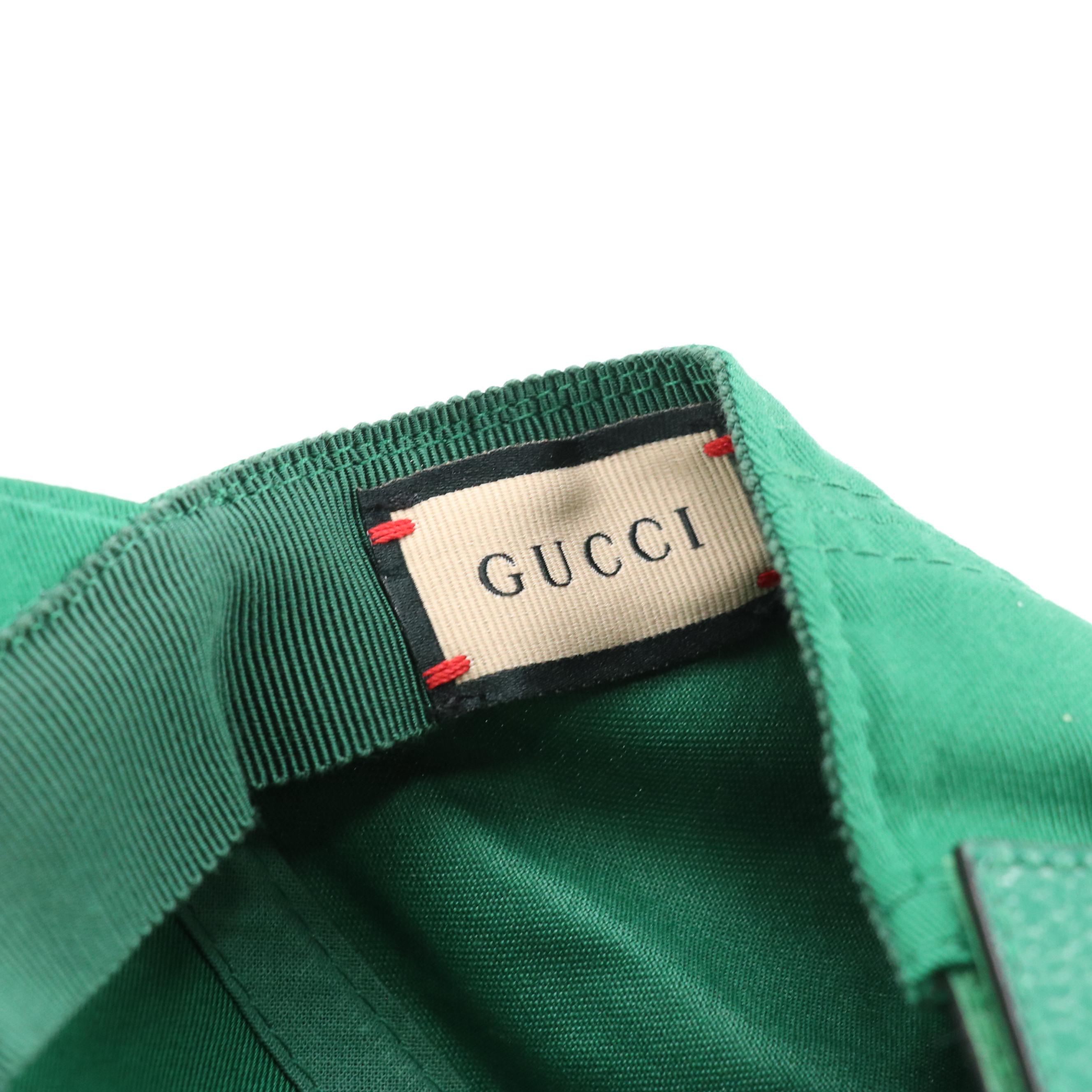 Gucci 100 Green Cotton Baseball Cap
