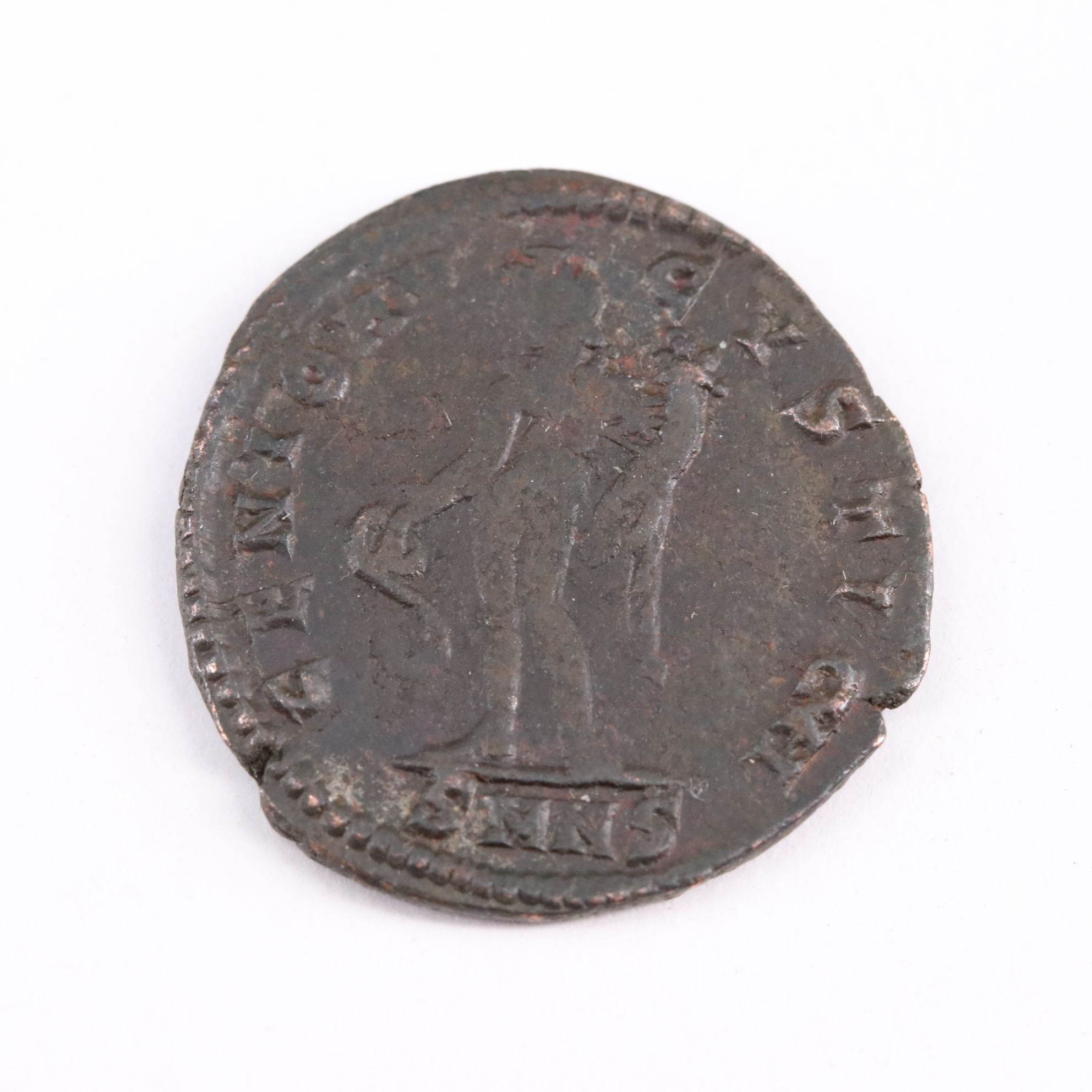 Ancient Roman Imperial Æ Follis Coin of Galerius, ca. 309 A.D.