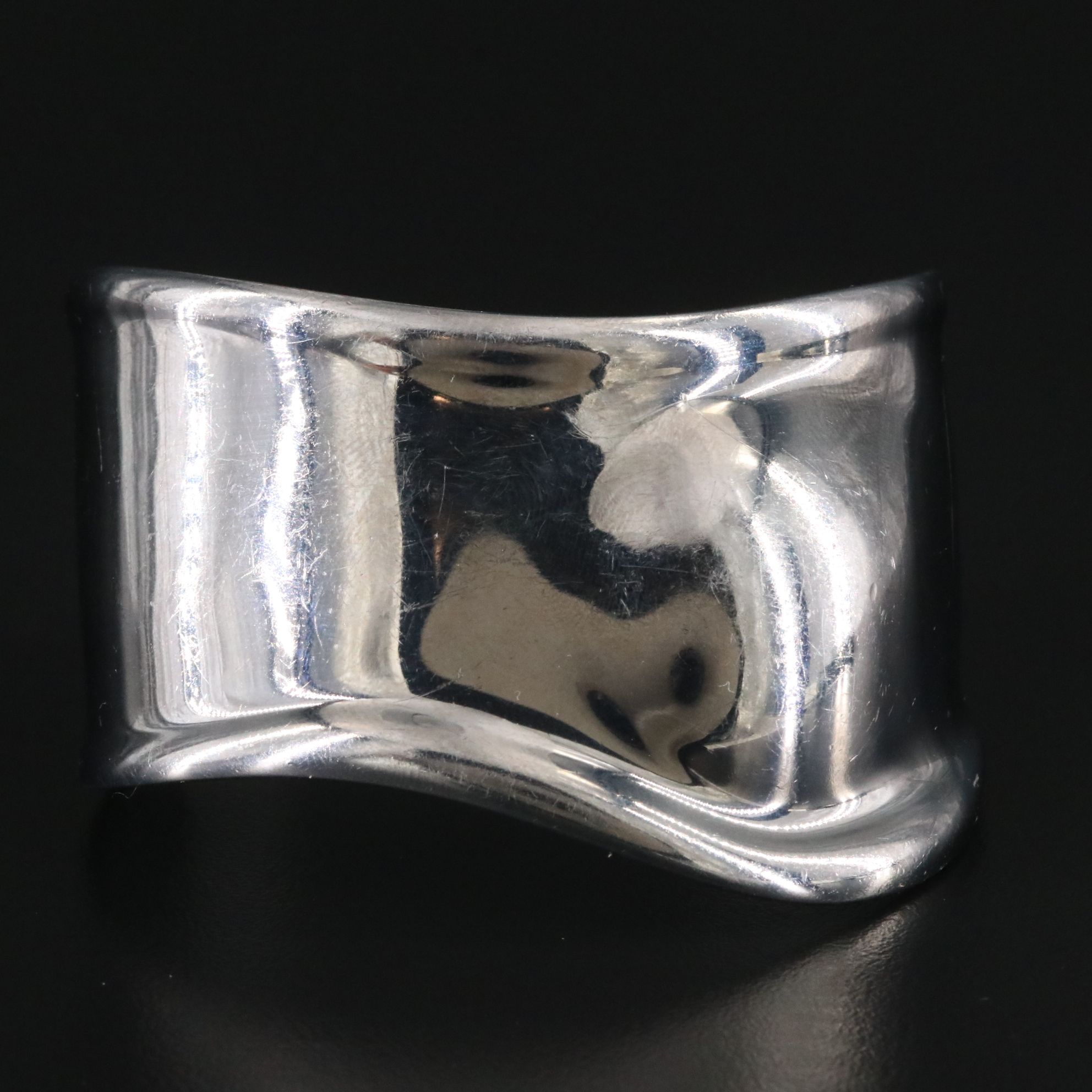 Elsa Peretti for Tiffany & Co. Bone Charcoal Ruthenium Left Wrist Cuff