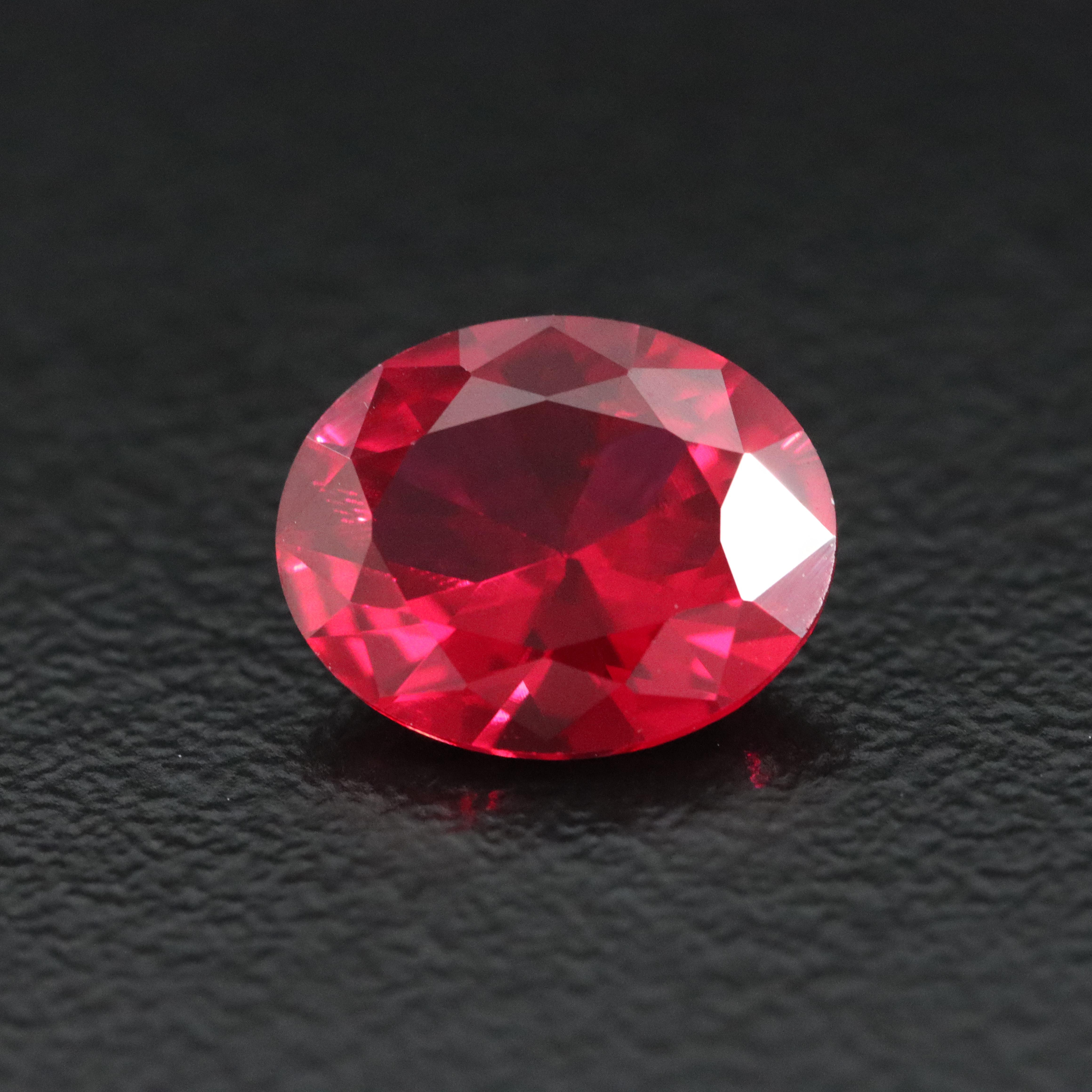 Loose 2.87 CT Lab Grown Ruby
