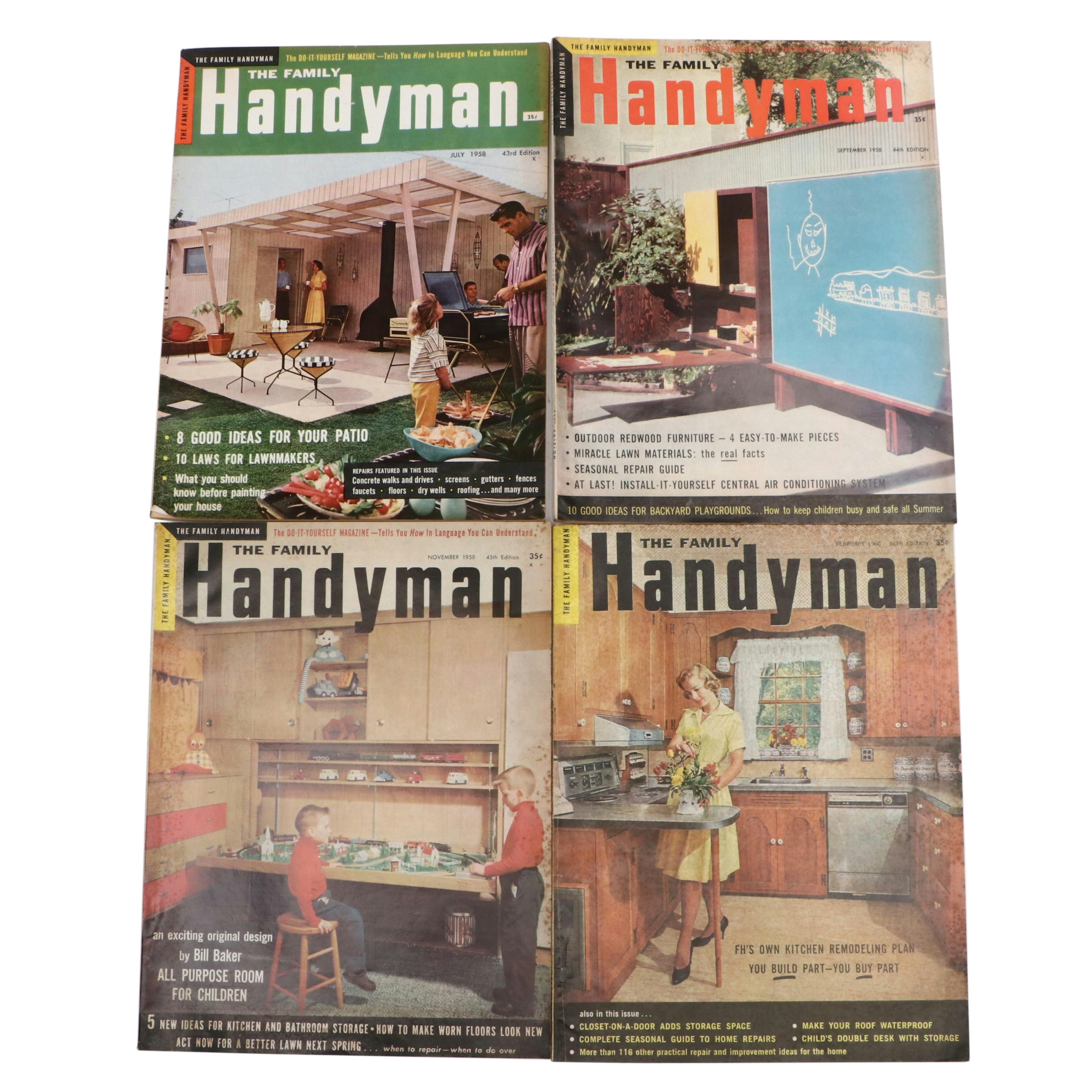 "The Family Handyman" Magazine Issues, Mid-20th Century