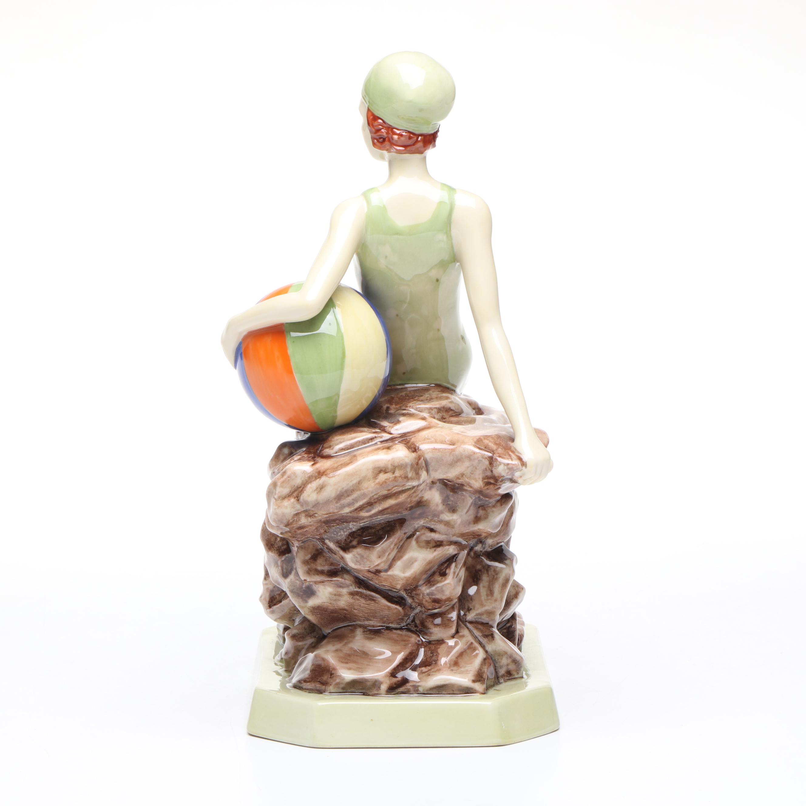 Kevin Francis Limited Edition Hand-Painted "Beach Belle" Porcelain Figure