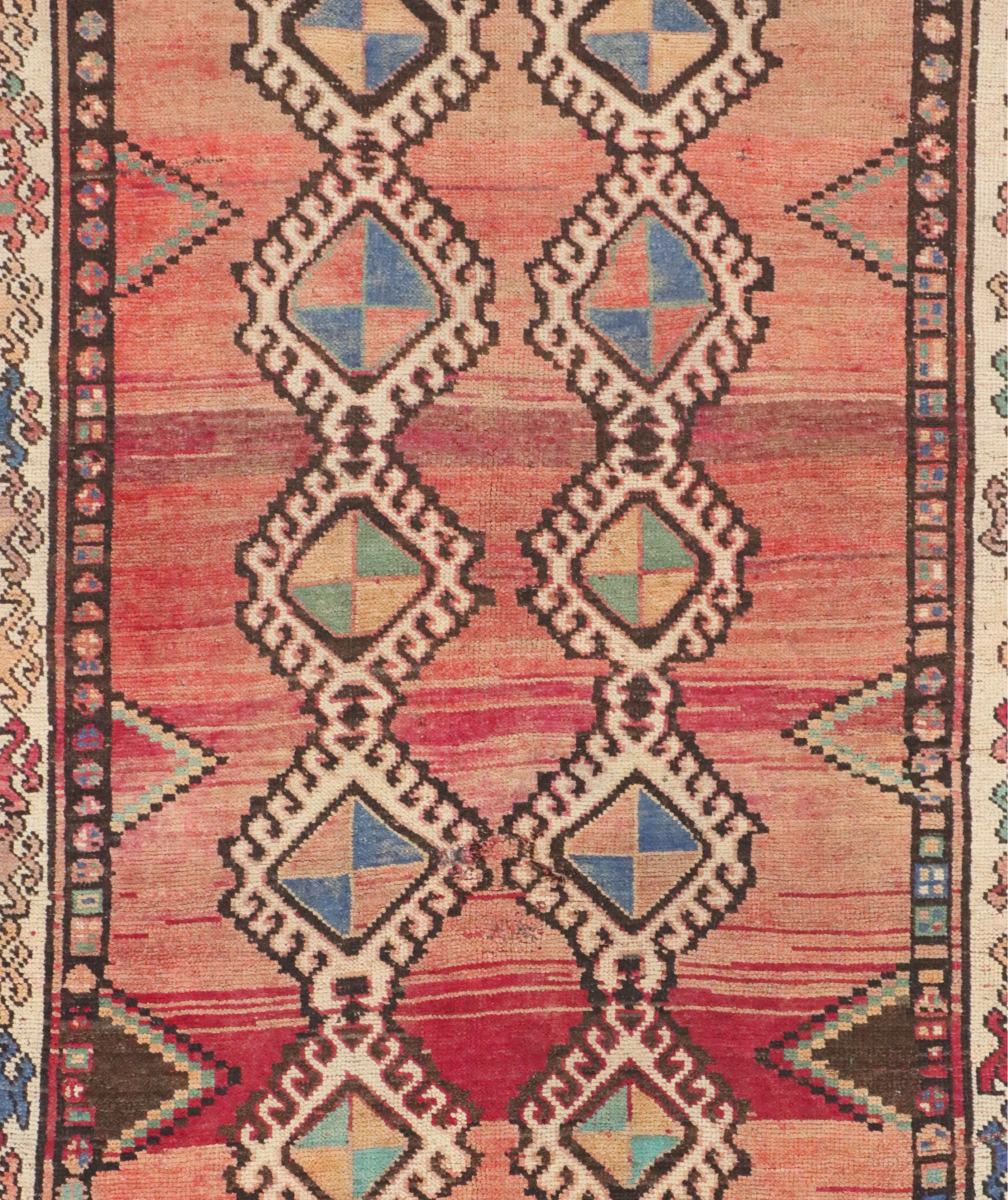 4' x 8'7 Hand-Knotted Persian Yalameh Long Rug