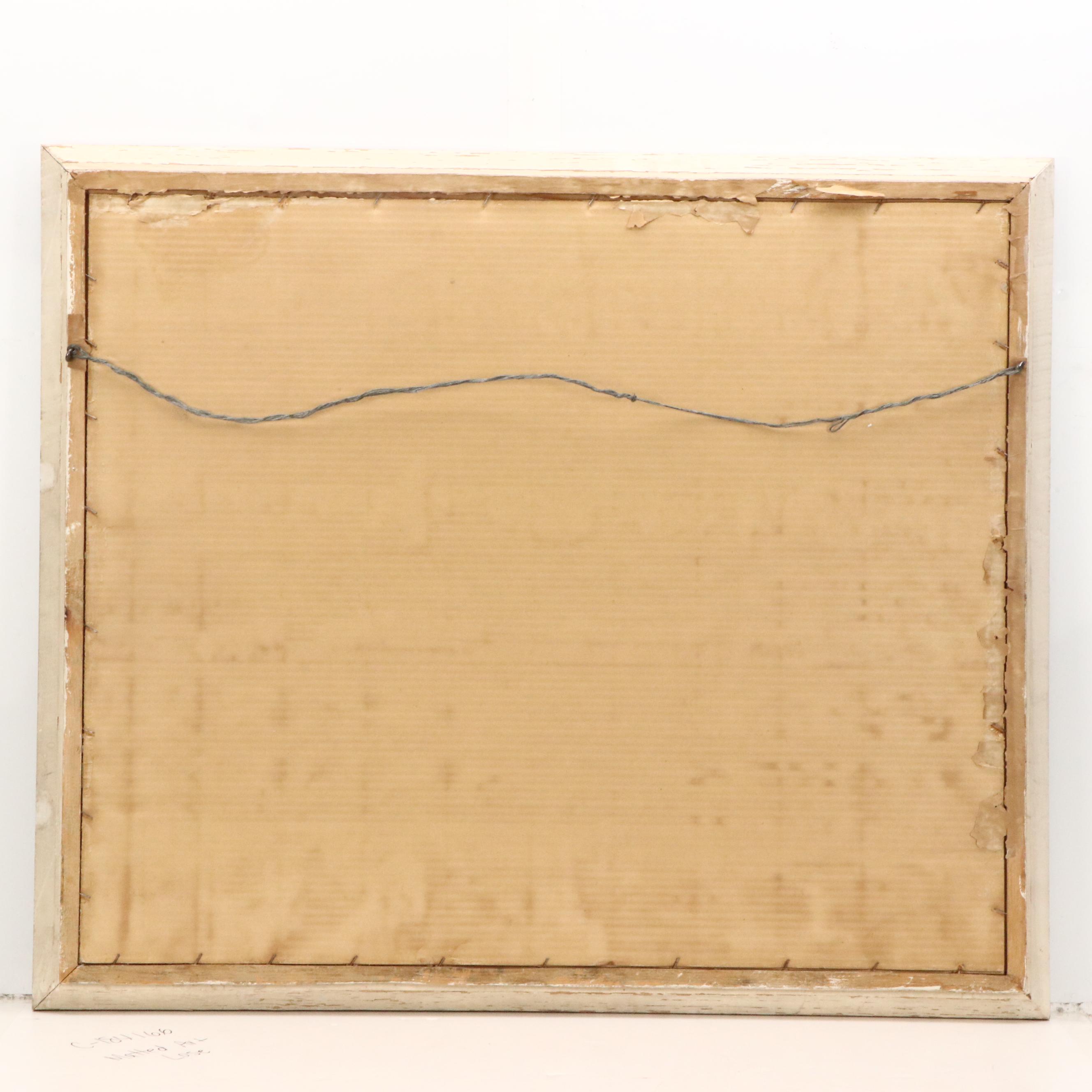 Floral Offset Lithograph After Erich F. T. Schenk "Sky Hibiscus"