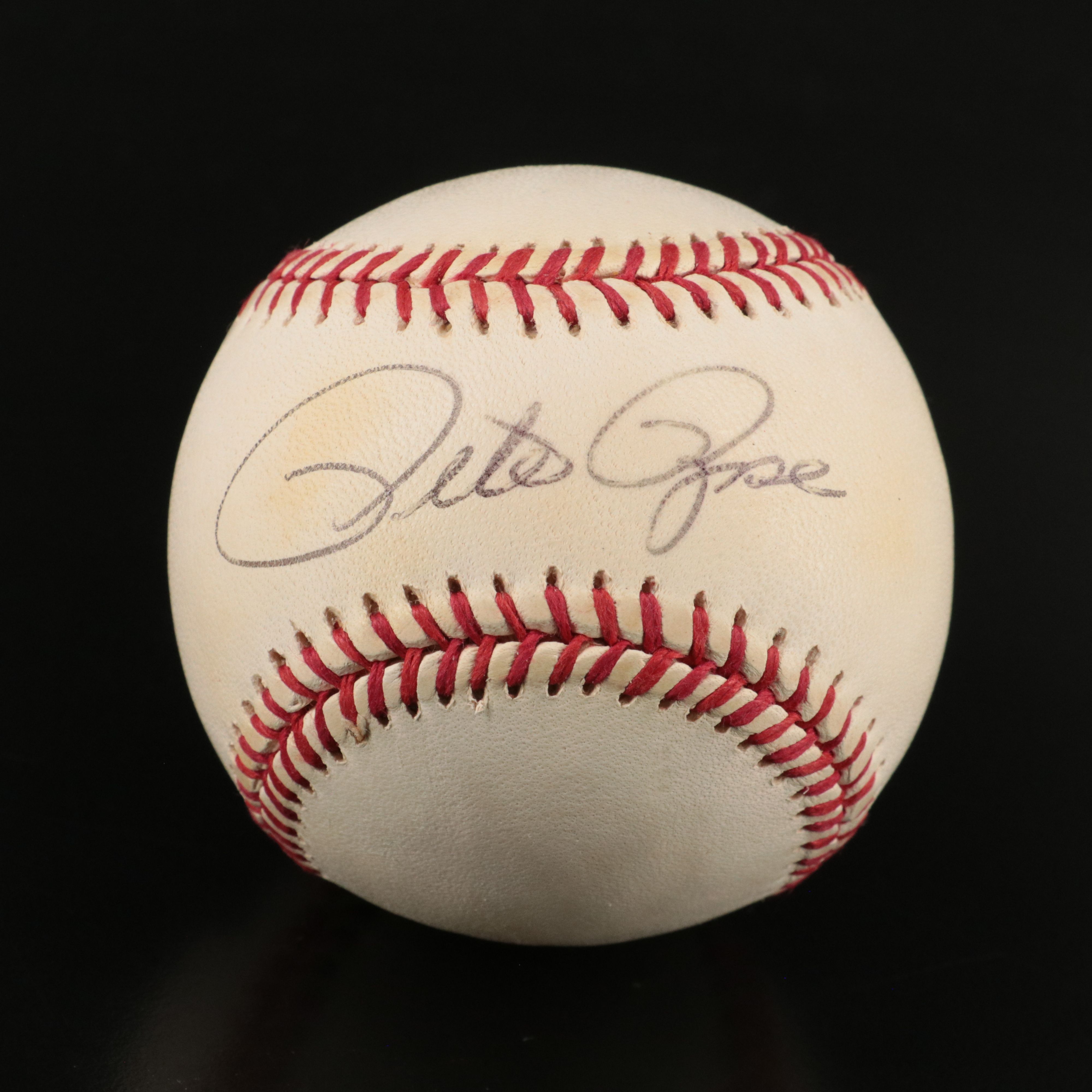 Pete Rose Signed Rawlings Official National League Baseball