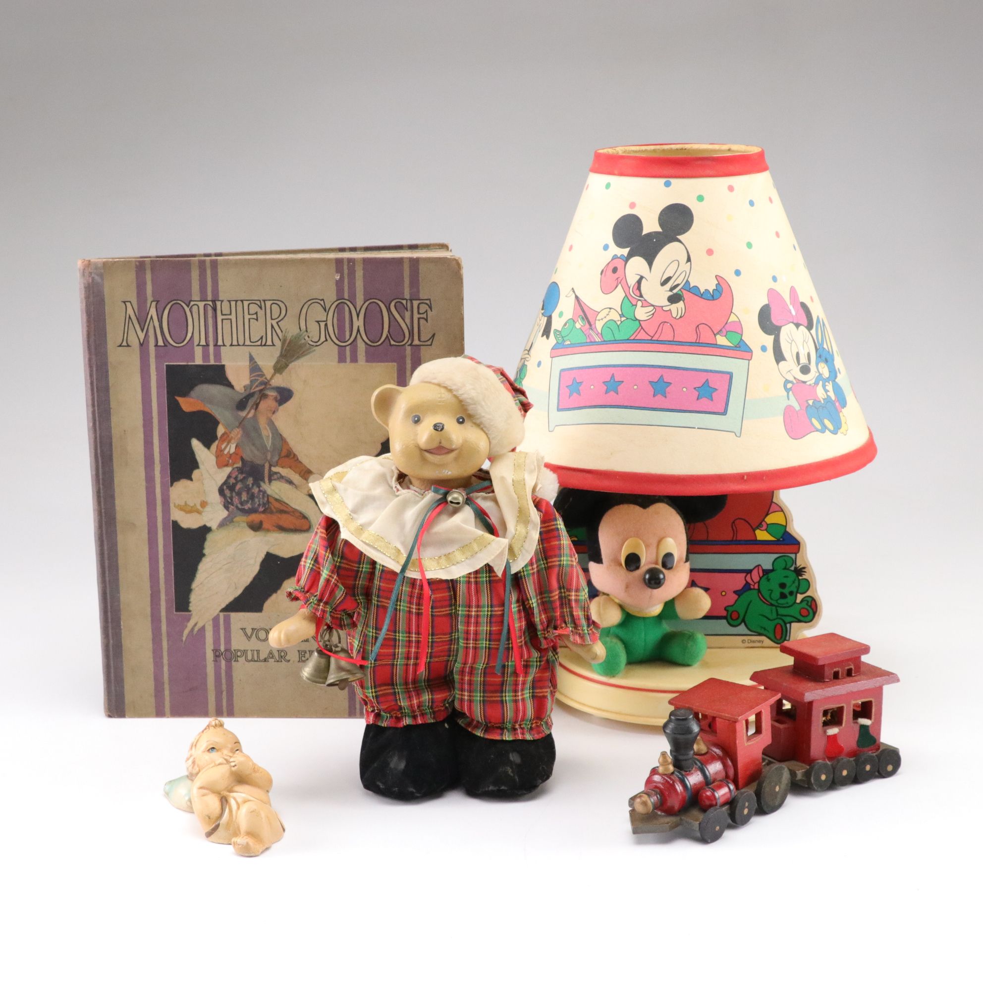 Mickey Mouse Table Lamp with Mother Goose Storybook & More