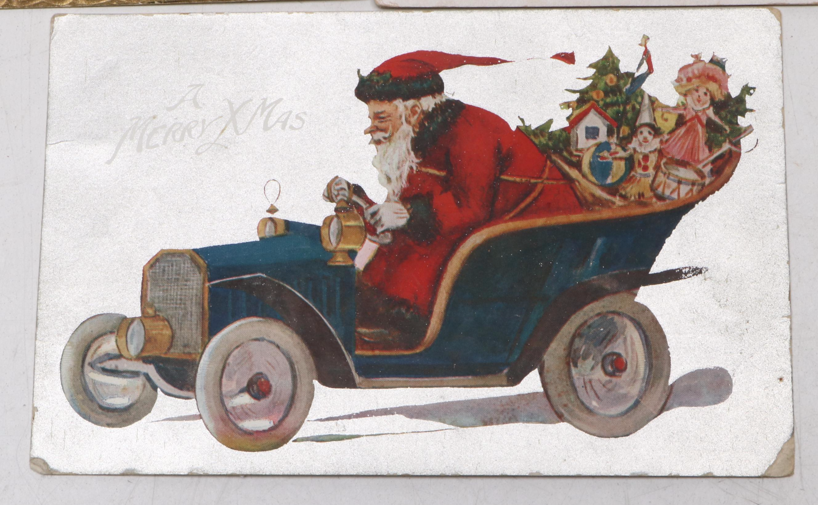 Christmas Santa Claus Postcards, Early 20th Century