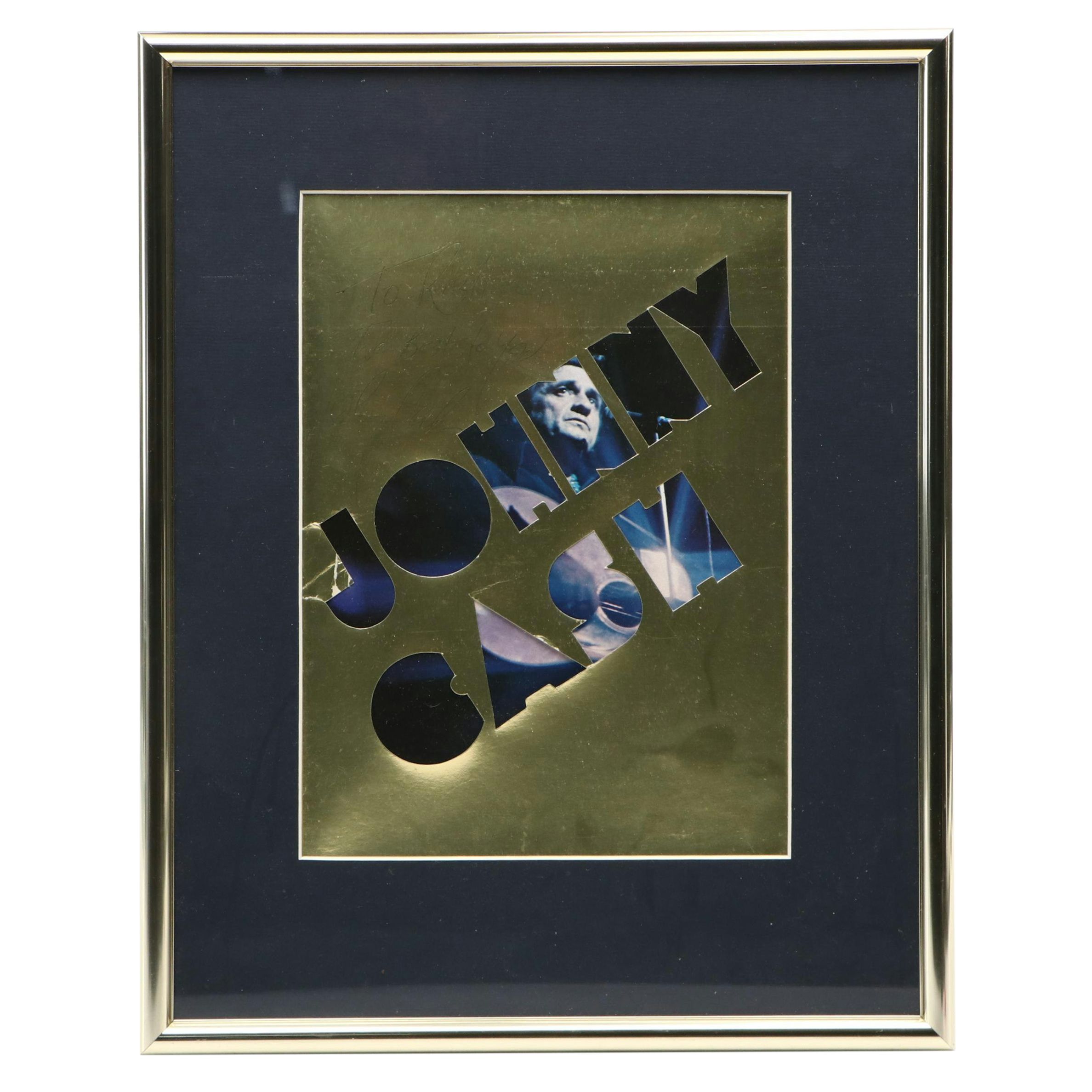 Johnny Cash Signed Program, Late 20th Century