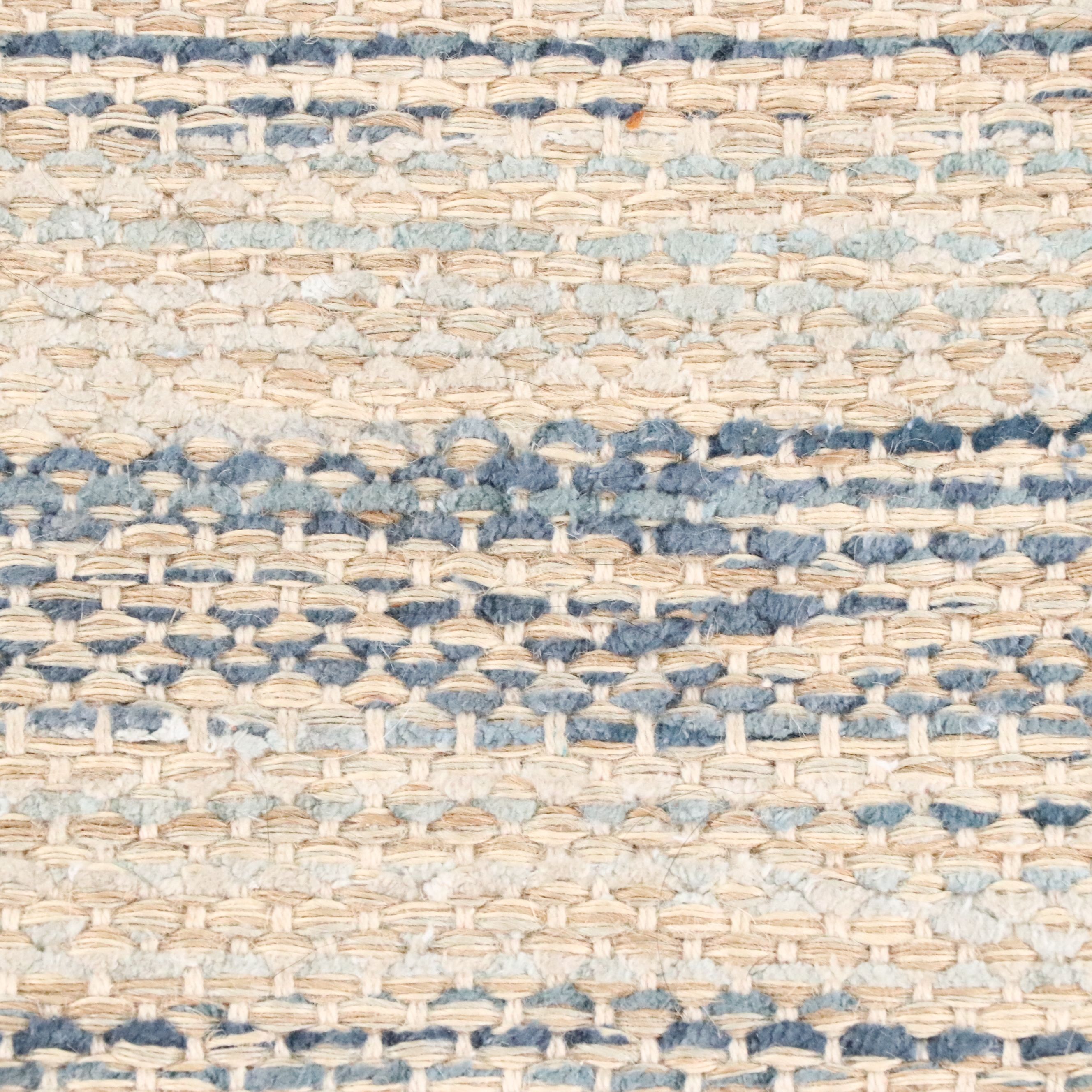 7' x 10'2 Machine Made Threshold for Target Mixed Fiber Indigo Area Rug