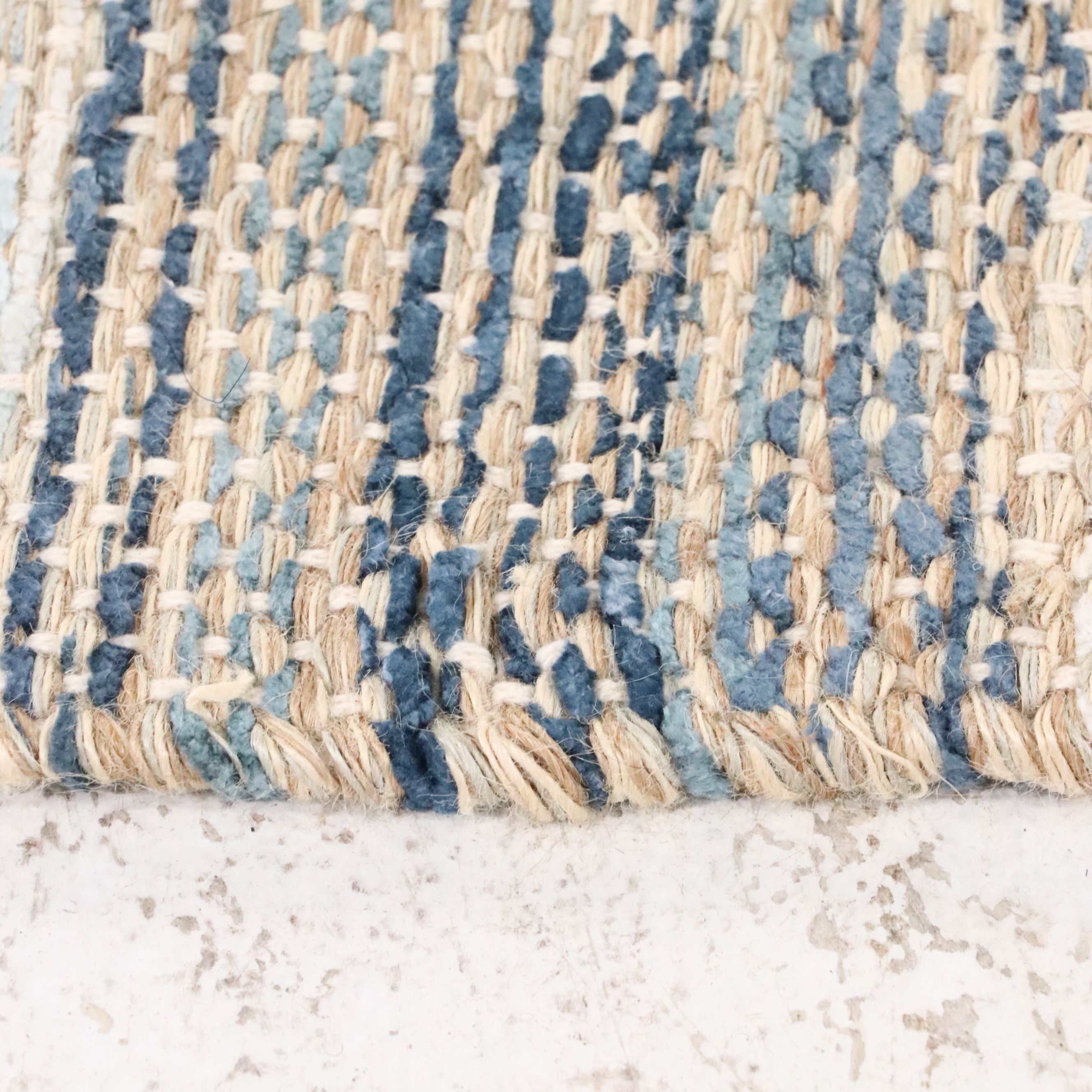 7' x 10'2 Machine Made Threshold for Target Mixed Fiber Indigo Area Rug