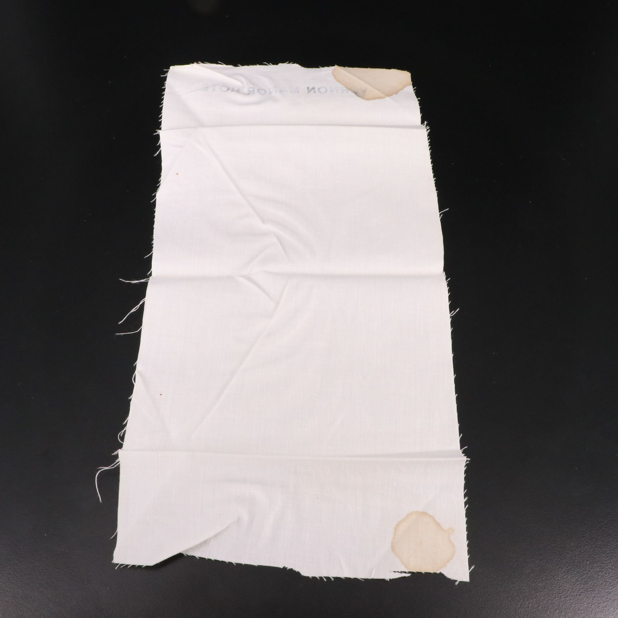 The Beatles Used Vernon Manor Hotel Bed Sheet Piece, 1966