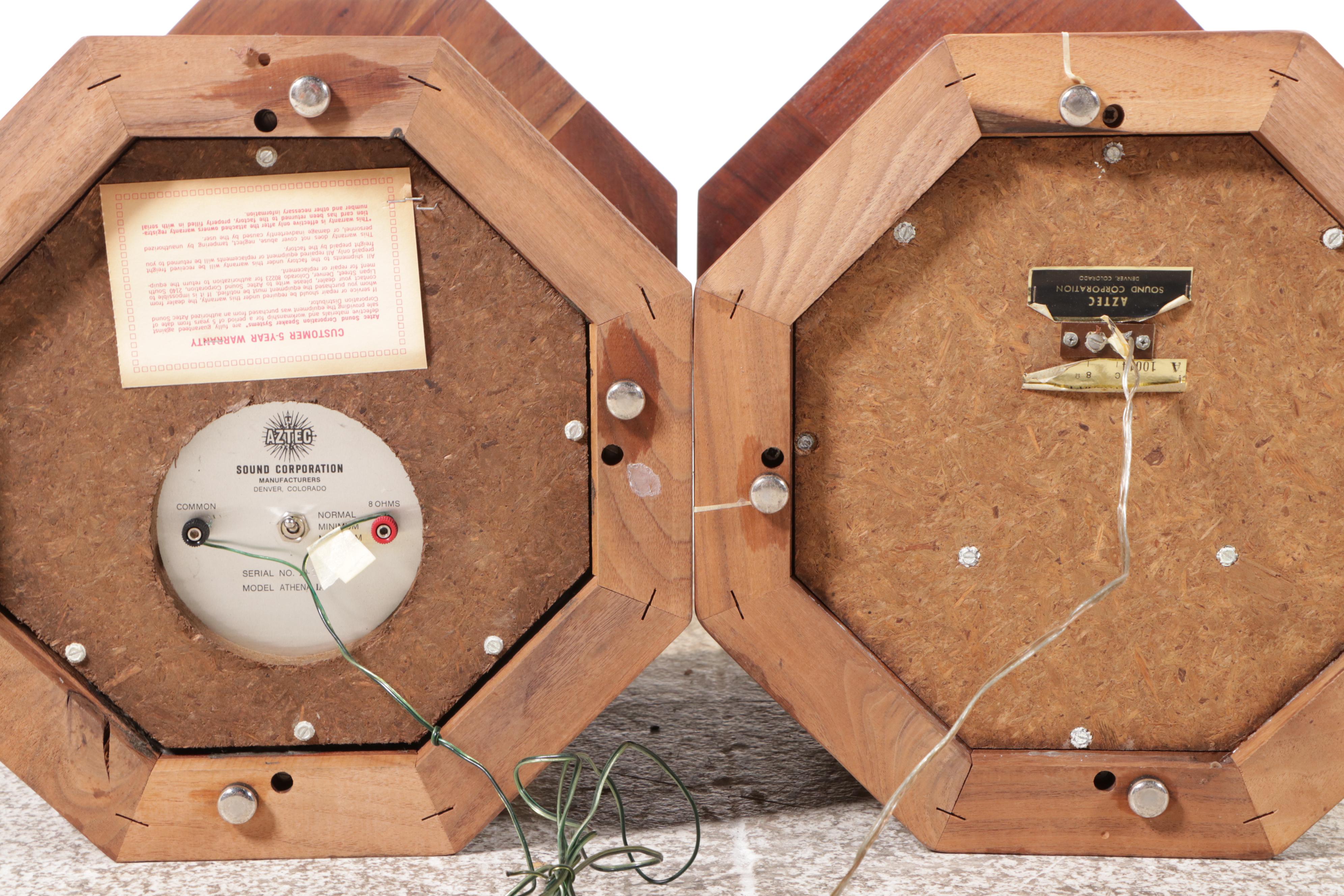 Elac Miracord 10H Turntable in Teak Cabinet w/ Pair of Aztec Athena 1A Speakers