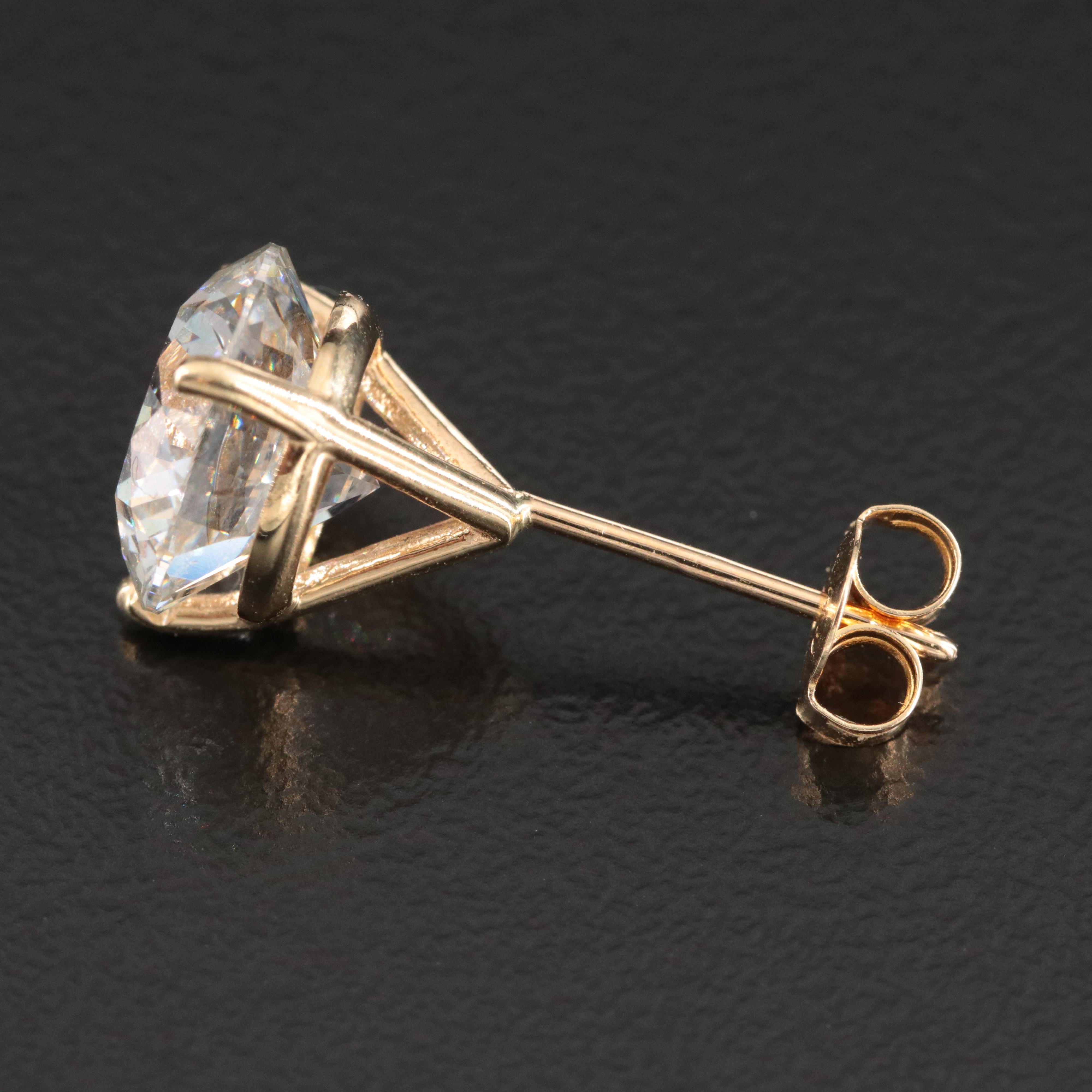 18K 6.03 CTW Lab Grown Diamond Earrings with Physical and Online IGI Reports