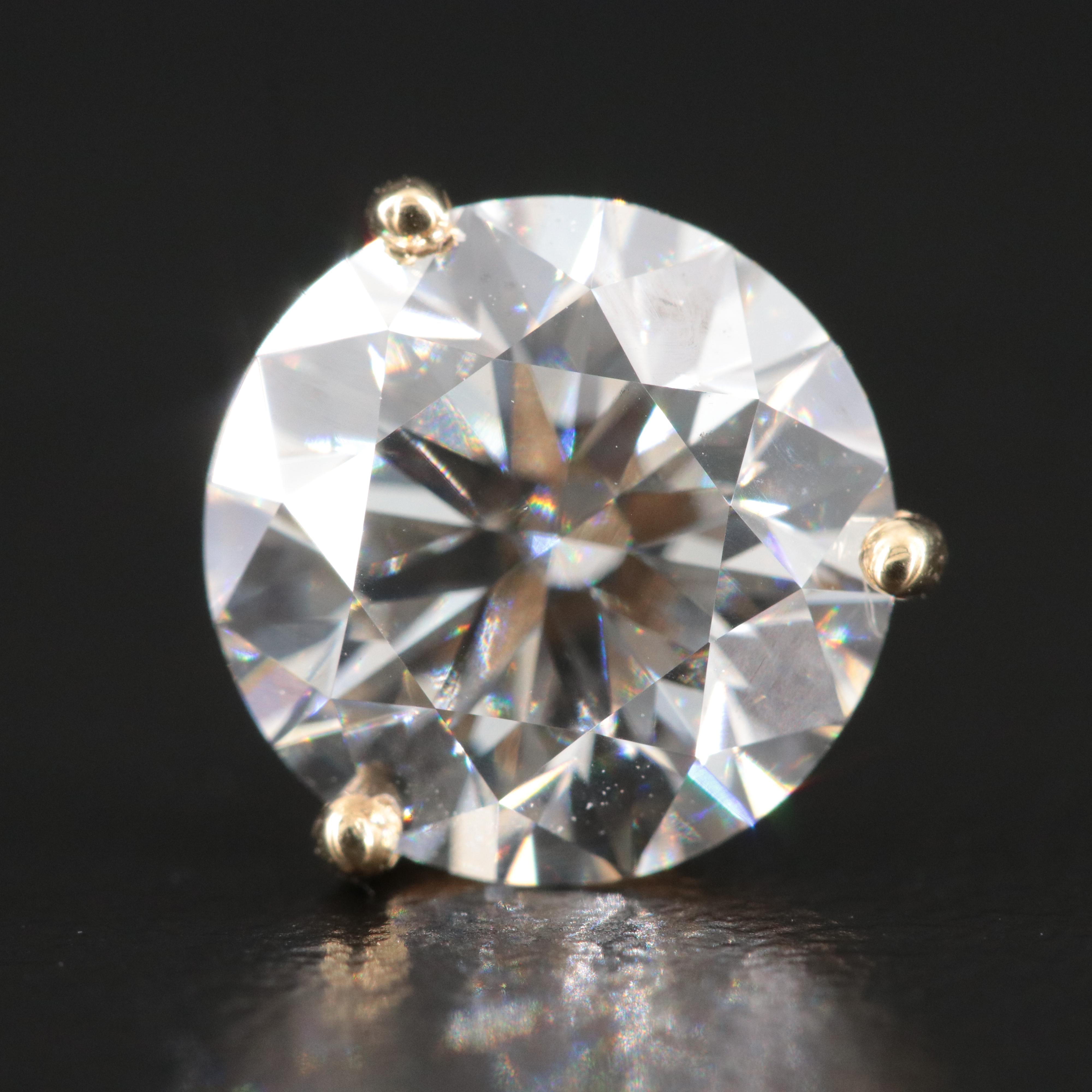 18K 6.03 CTW Lab Grown Diamond Earrings with Physical and Online IGI Reports