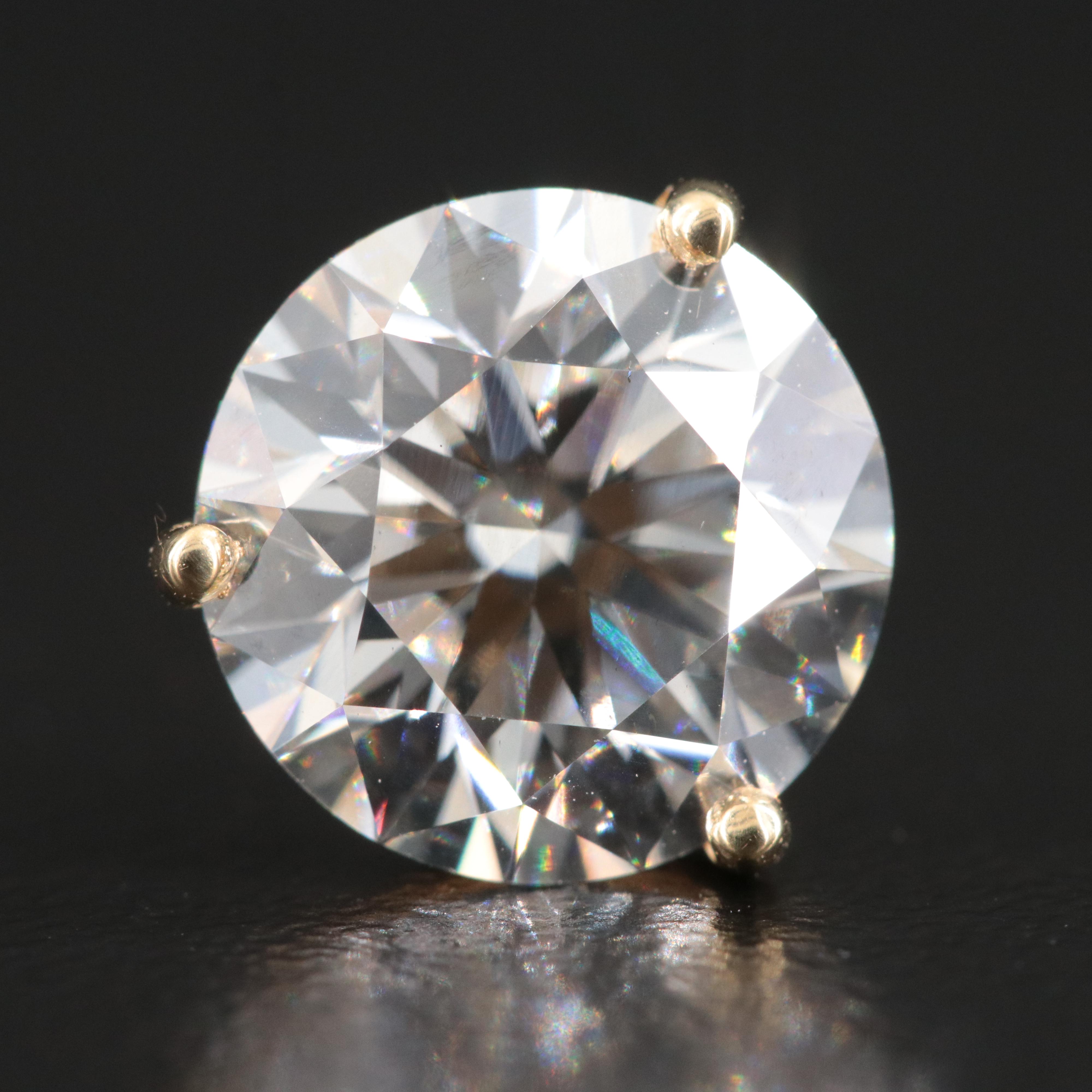 18K 6.03 CTW Lab Grown Diamond Earrings with Physical and Online IGI Reports