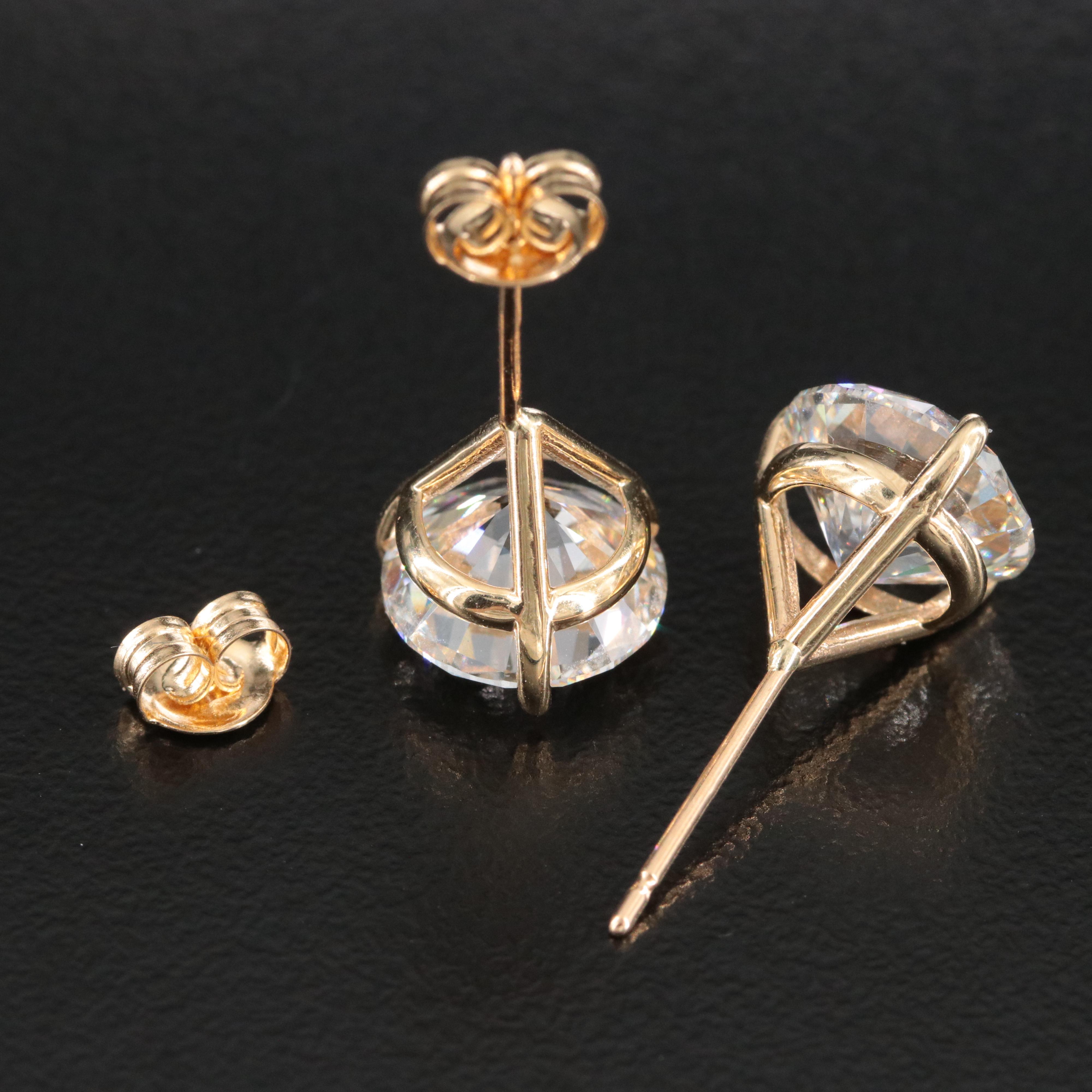 18K 6.03 CTW Lab Grown Diamond Earrings with Physical and Online IGI Reports