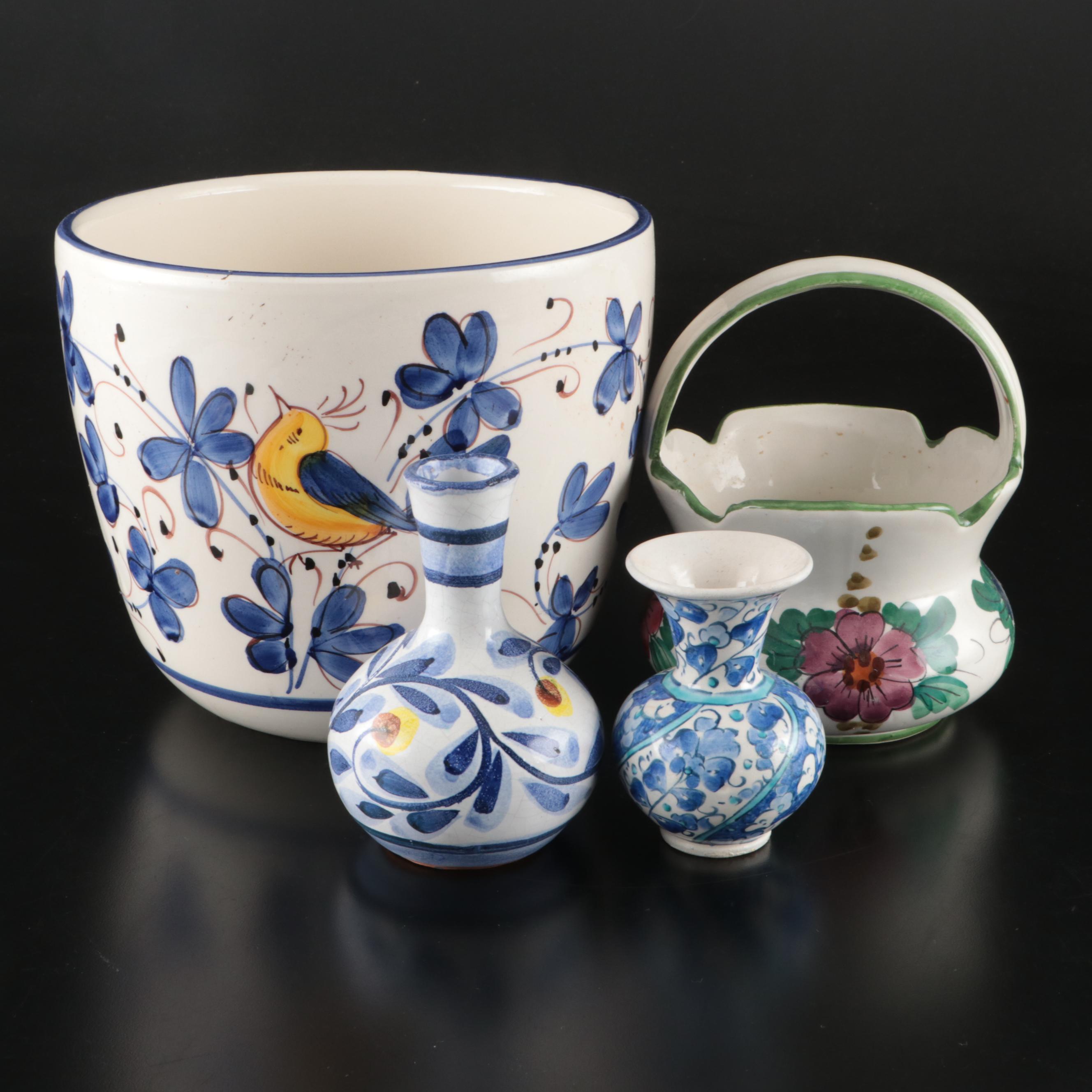 Italian Ceramic Planters and Vases