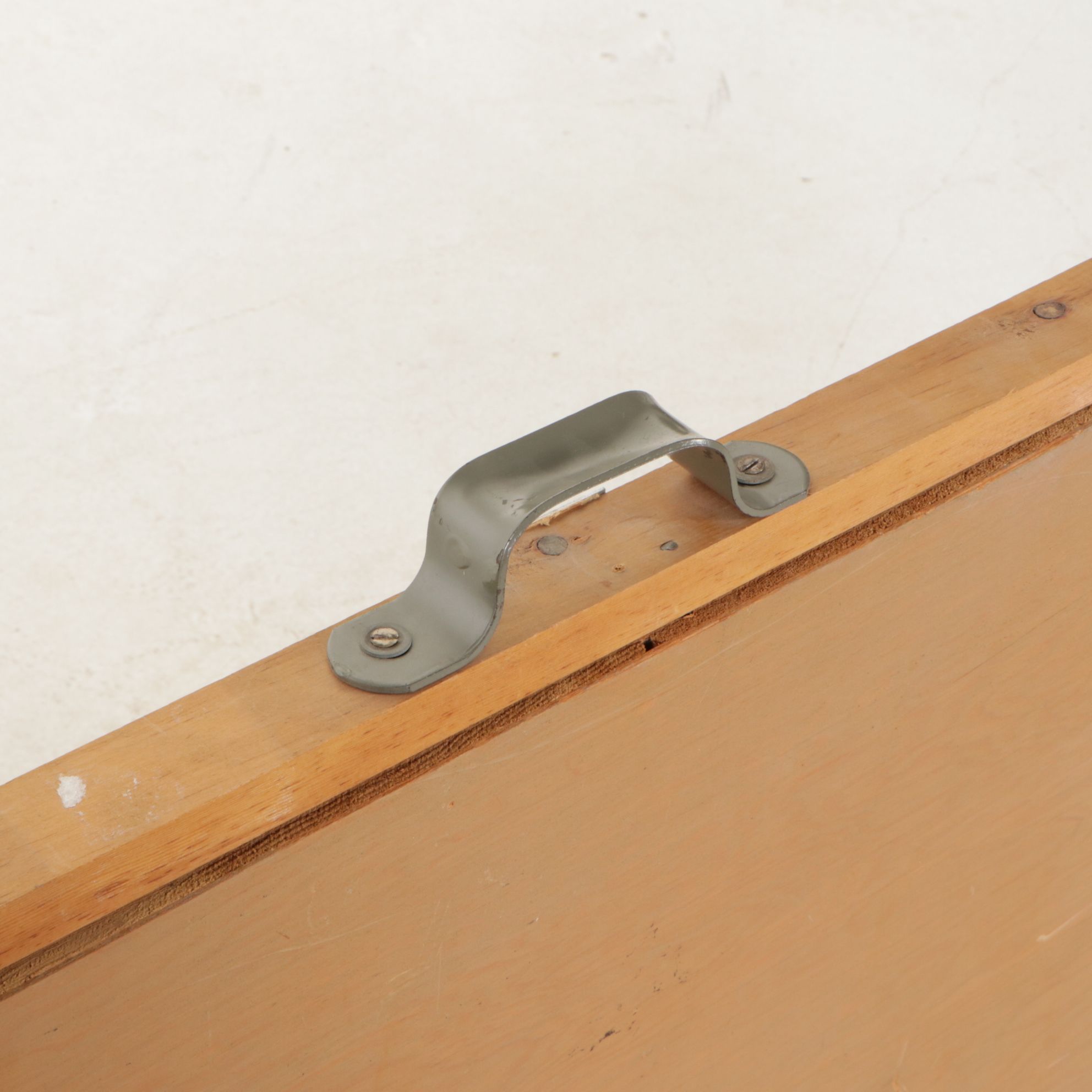 Oversized Wooden Portfolio Case for Art Storage and Transportation