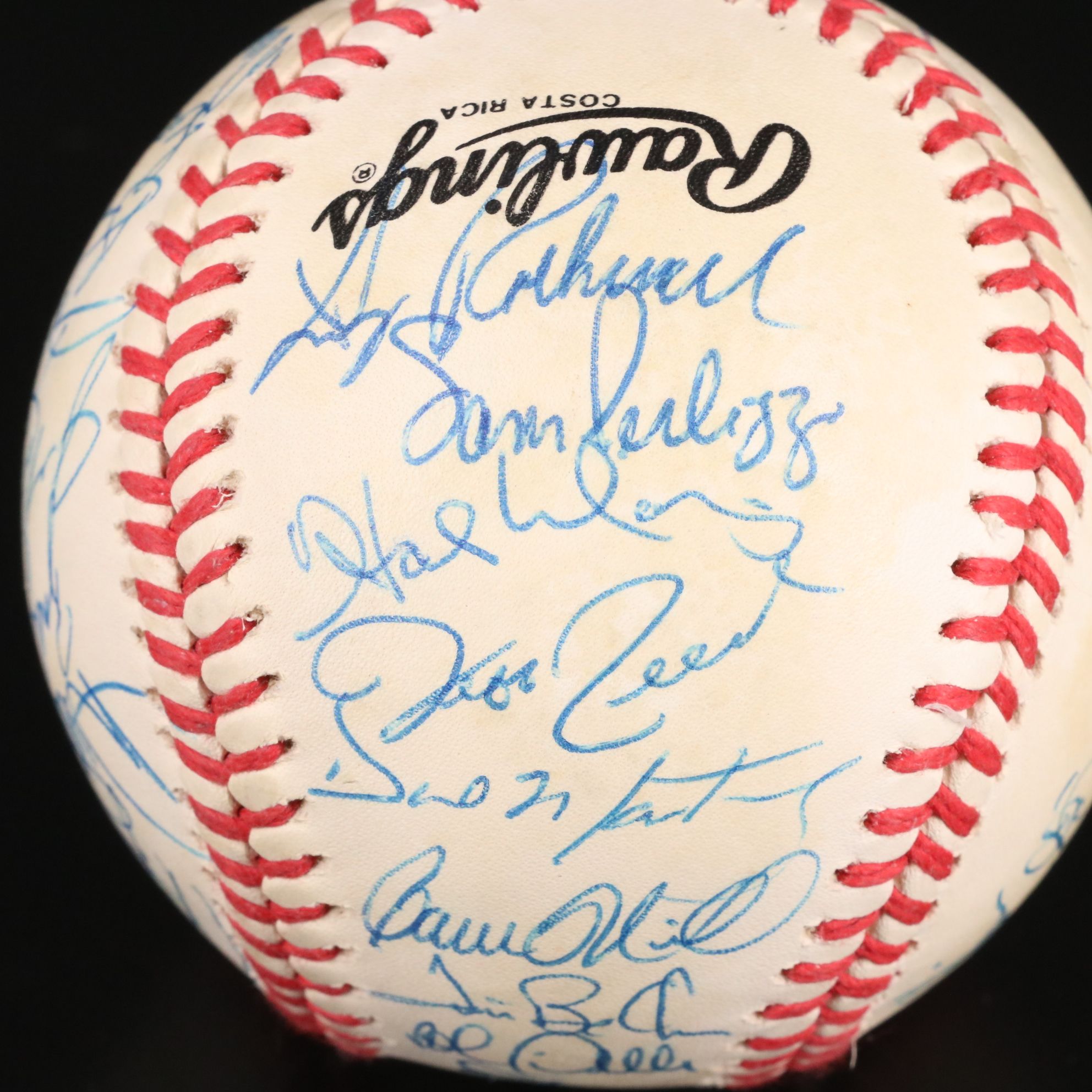 1992 Cincinnati Reds Team Signed Baseball with Barry Larkin, Chris Sabo, & More