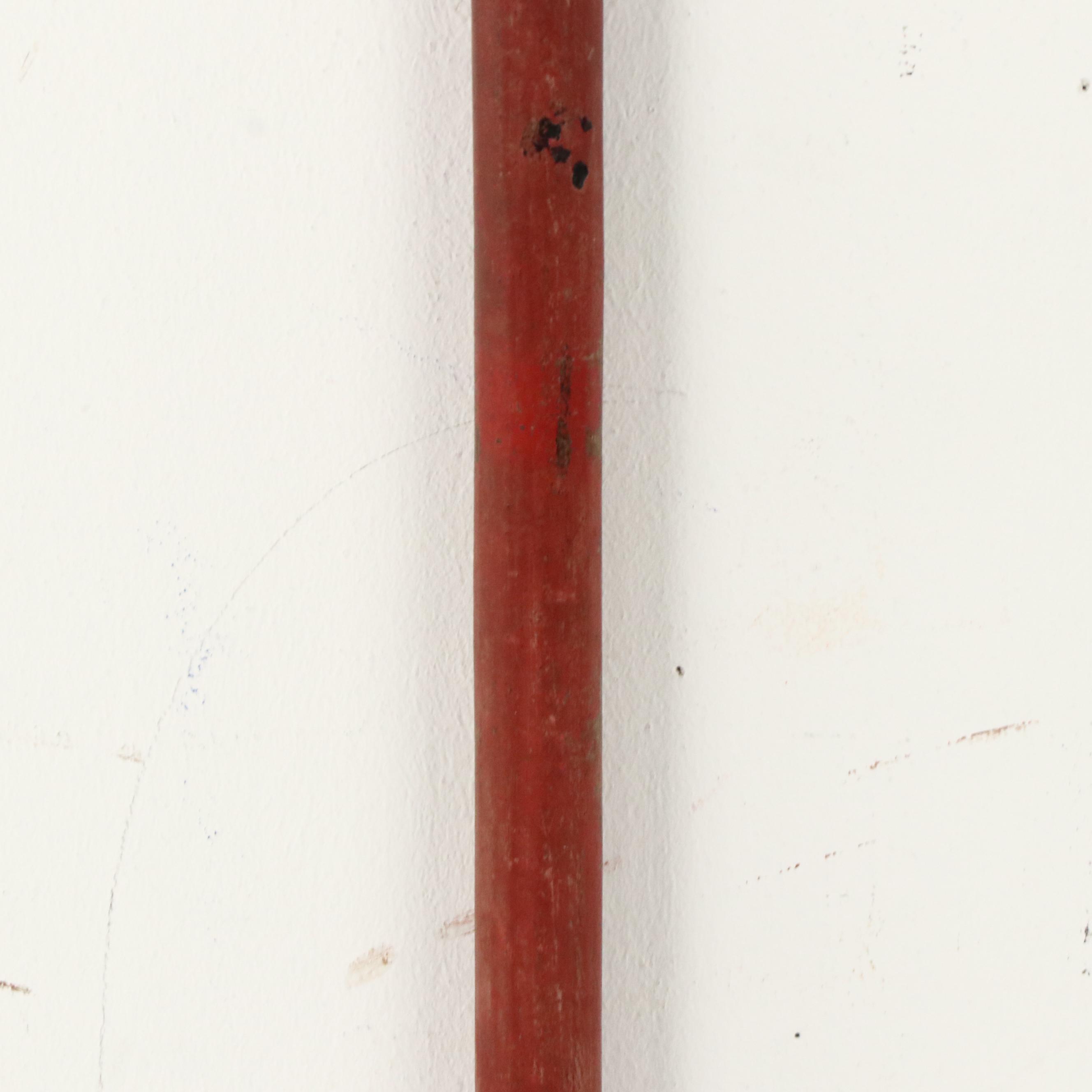 Thai Hand-Carved and Painted Fishscale Wooden Staff